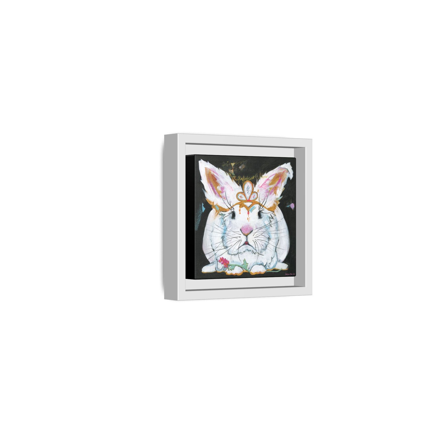 "Princess Fluffy Butter" Framed Canvas Fine Art Reproduction by Zabrina Fine Art