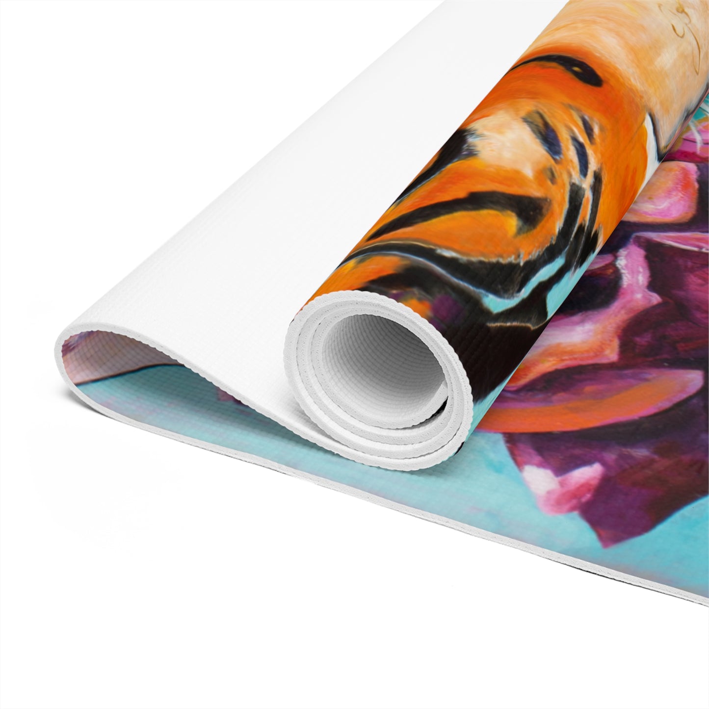 "Tiger Owl" Yoga Mat by Zabrina Fine Art