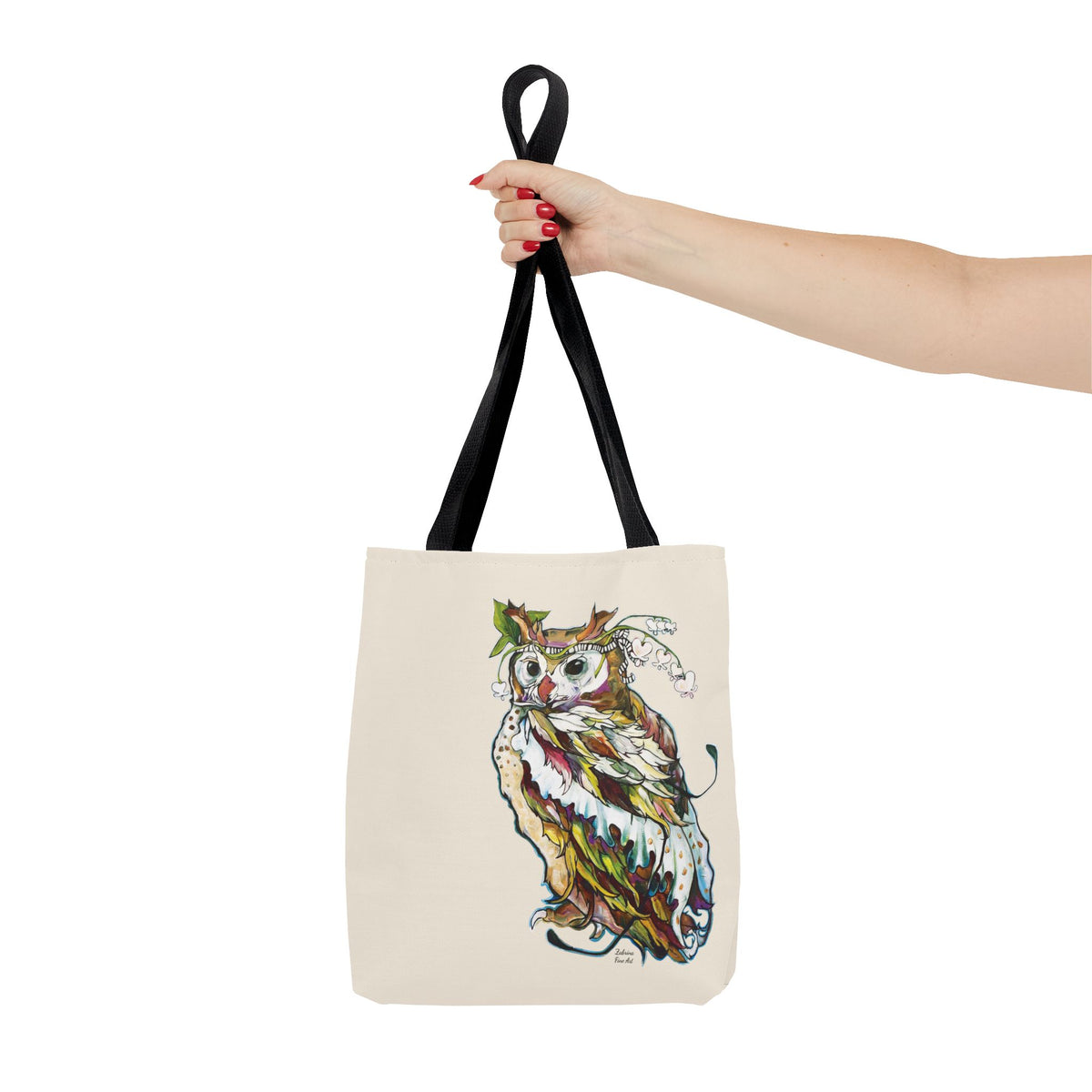 "Two Owls" Tote Bag by Zabrina Fine Art