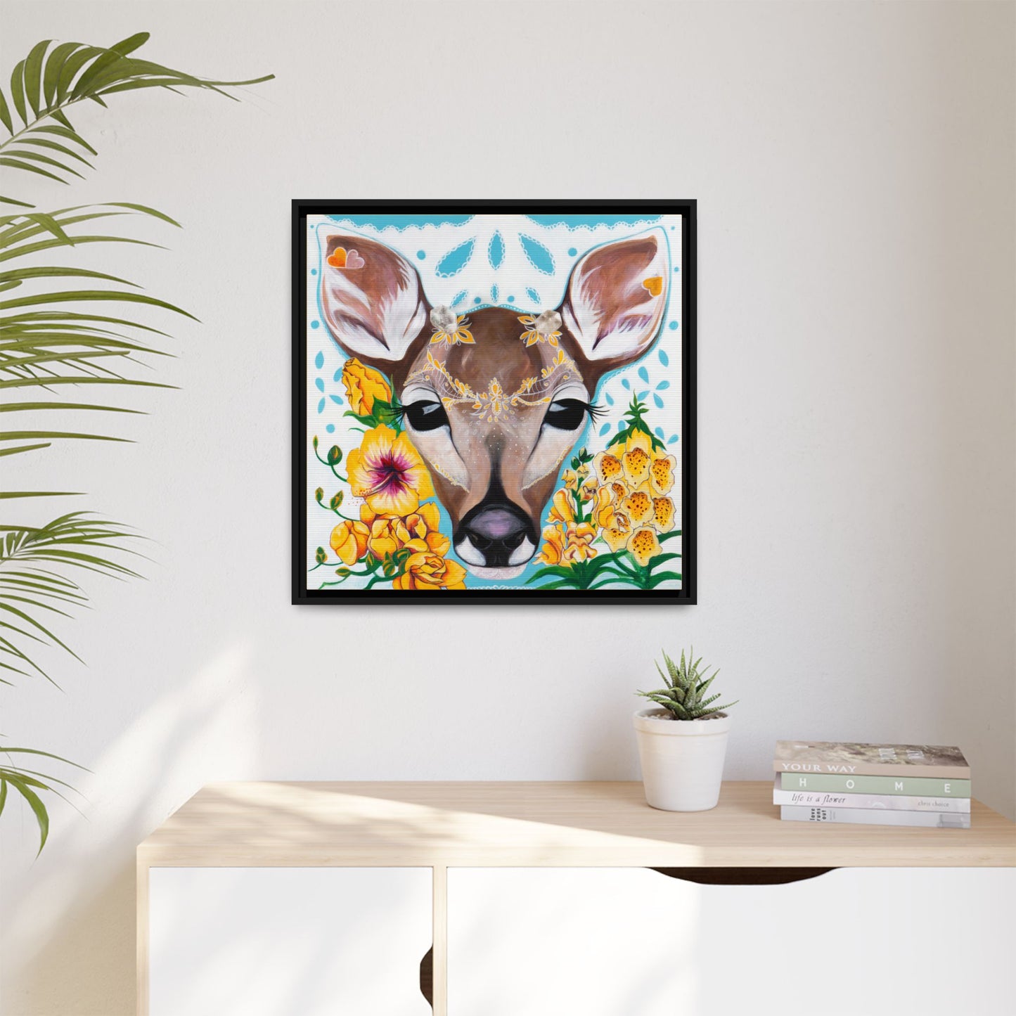 "Gentle Prince" Framed Canvas Fine Art Reproduction by Zabrina Fine Art