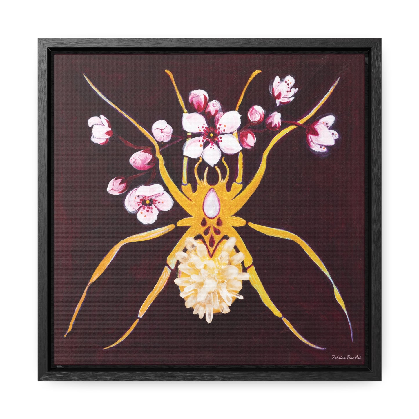 "Crystal Spider" Framed Canvas Fine Art Reproduction by Zabrina Fine Art