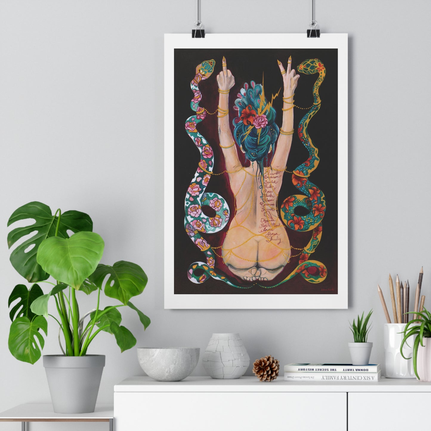 "I Believe In Peace" Giclée Fine Art Print White Border by Zabrina Fine Art