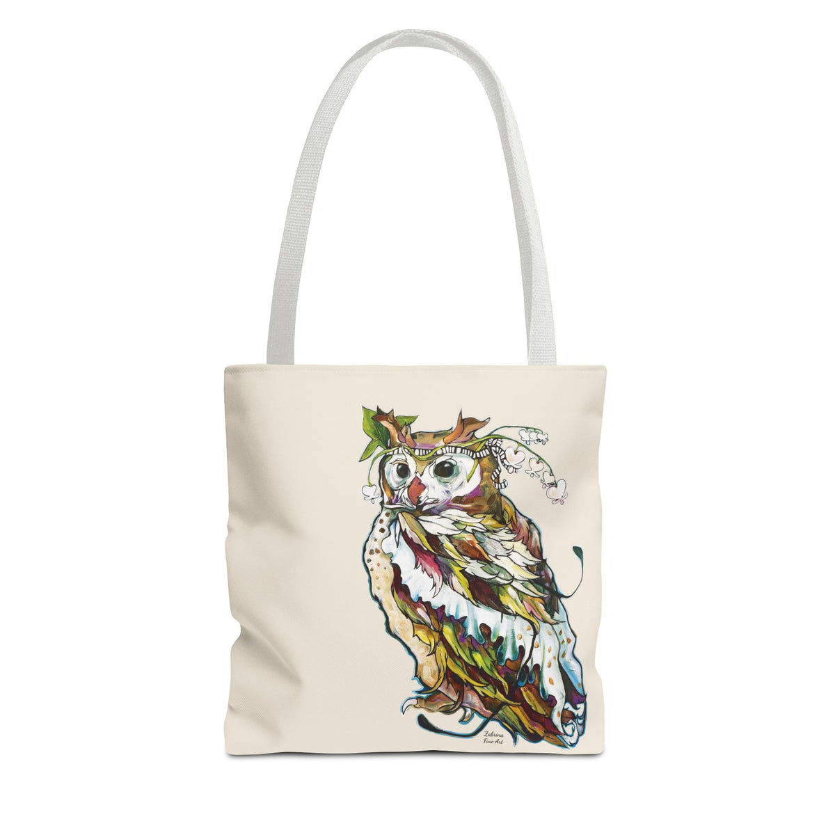 "Two Owls" Tote Bag by Zabrina Fine Art