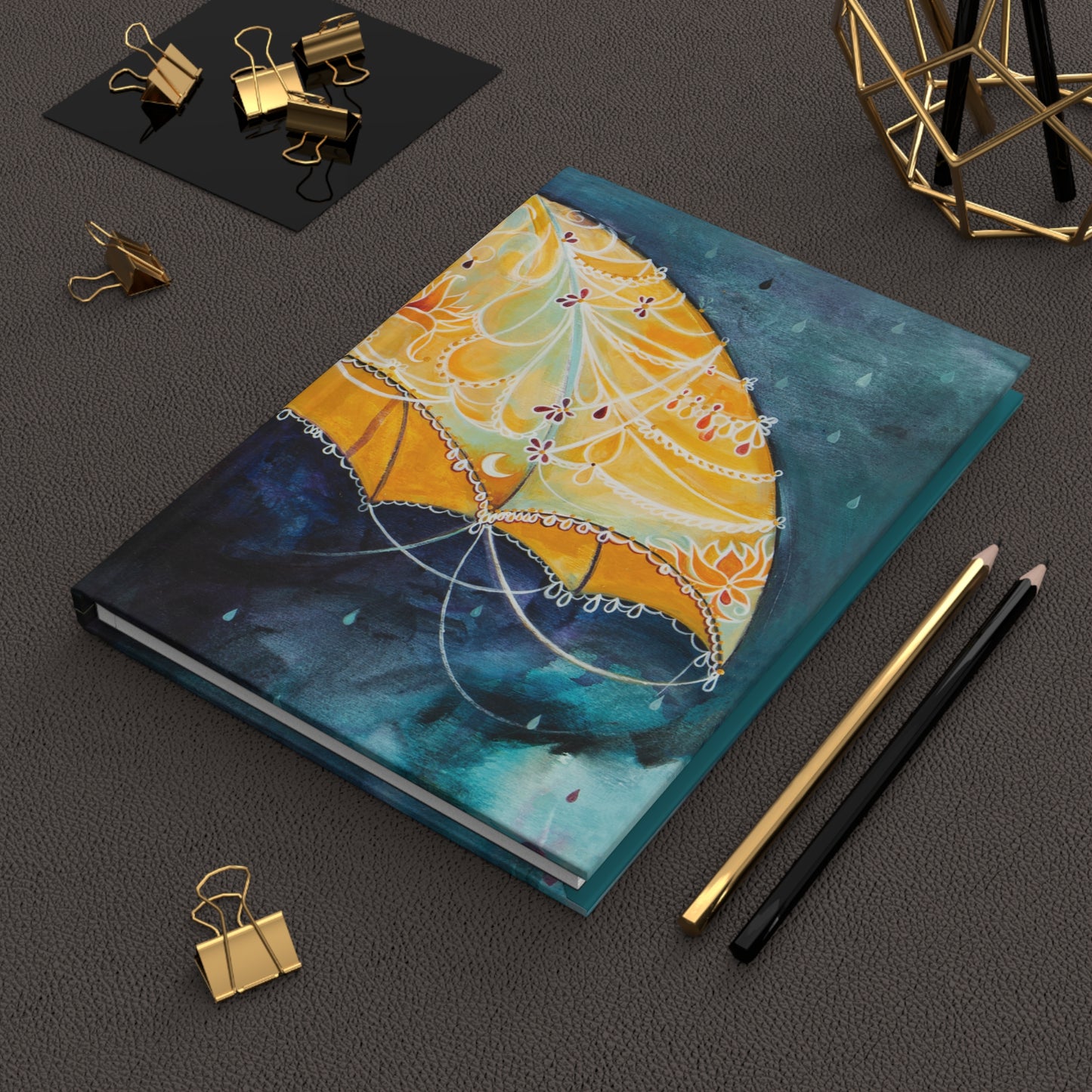 "Rain Glow" Hardcover Journal by Zabrina Fine Art