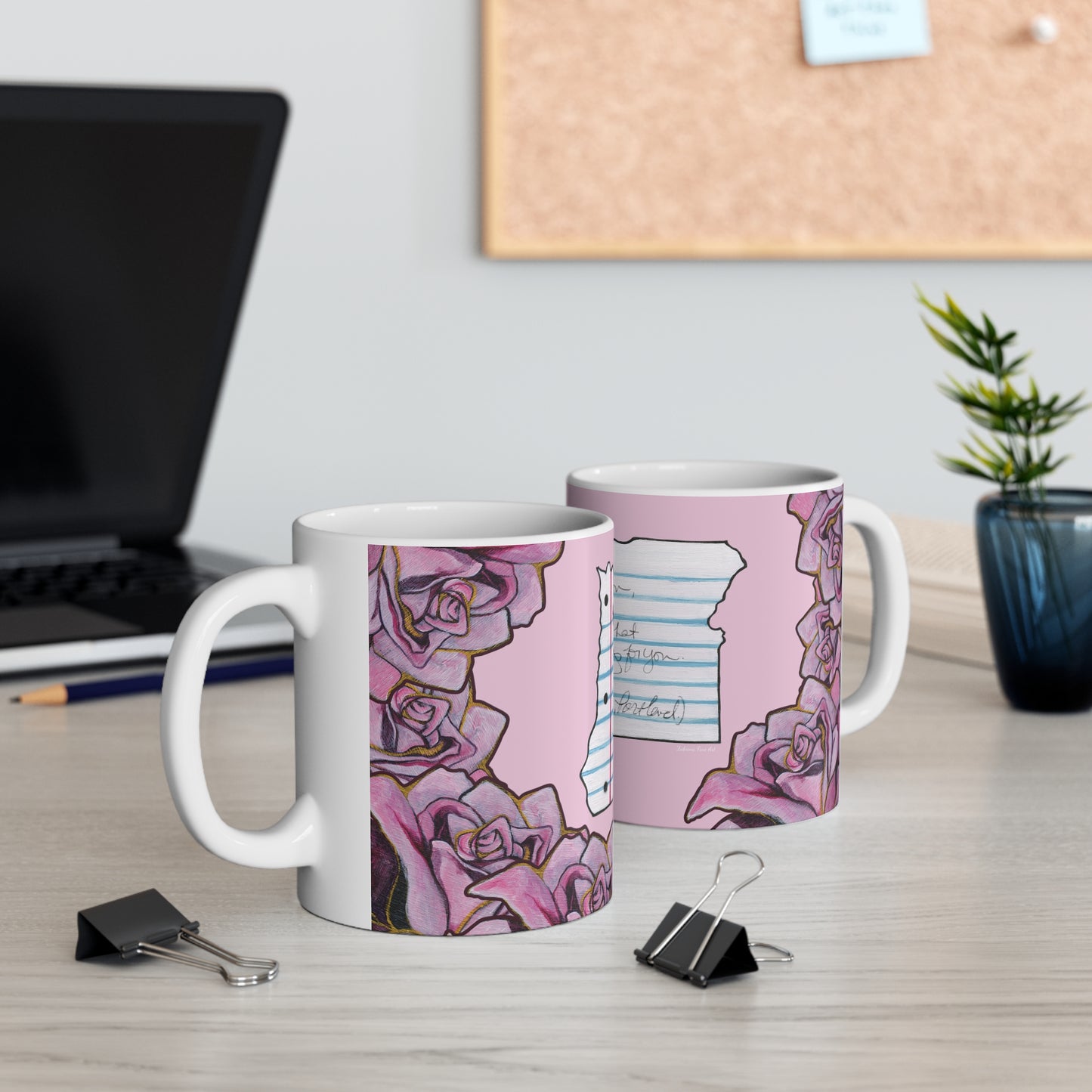 "Dear Oregon" Ceramic Mug by Zabrina Fine Art