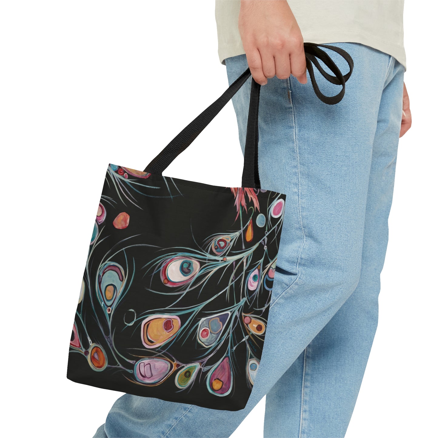 "Peacock" Tote Bag by Zabrina Fine Art