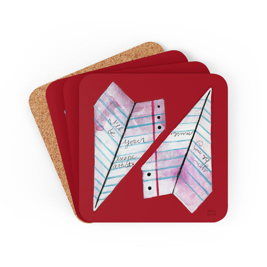 "Paper Planes" Coaster Set by Zabrina Fine Art