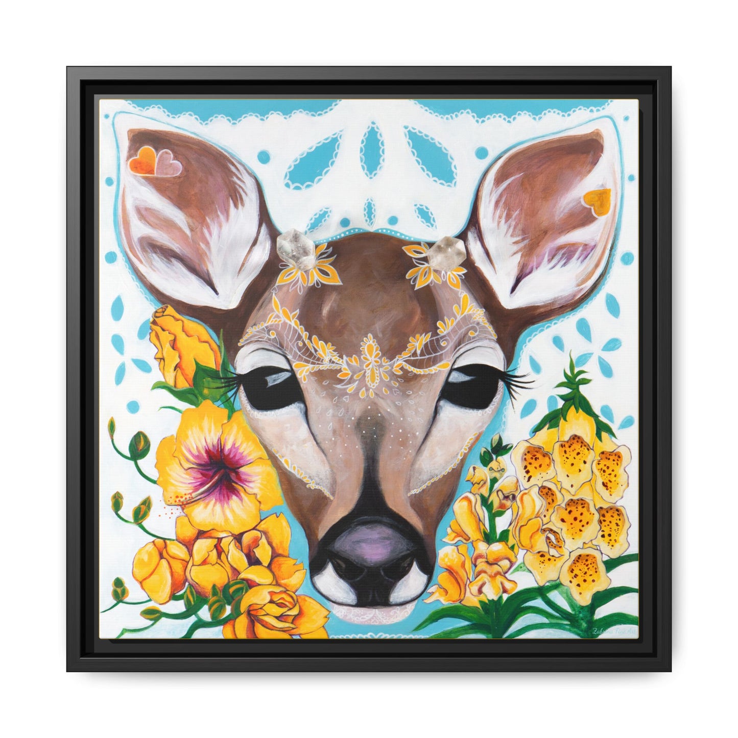 "Gentle Prince" Framed Canvas Fine Art Reproduction by Zabrina Fine Art