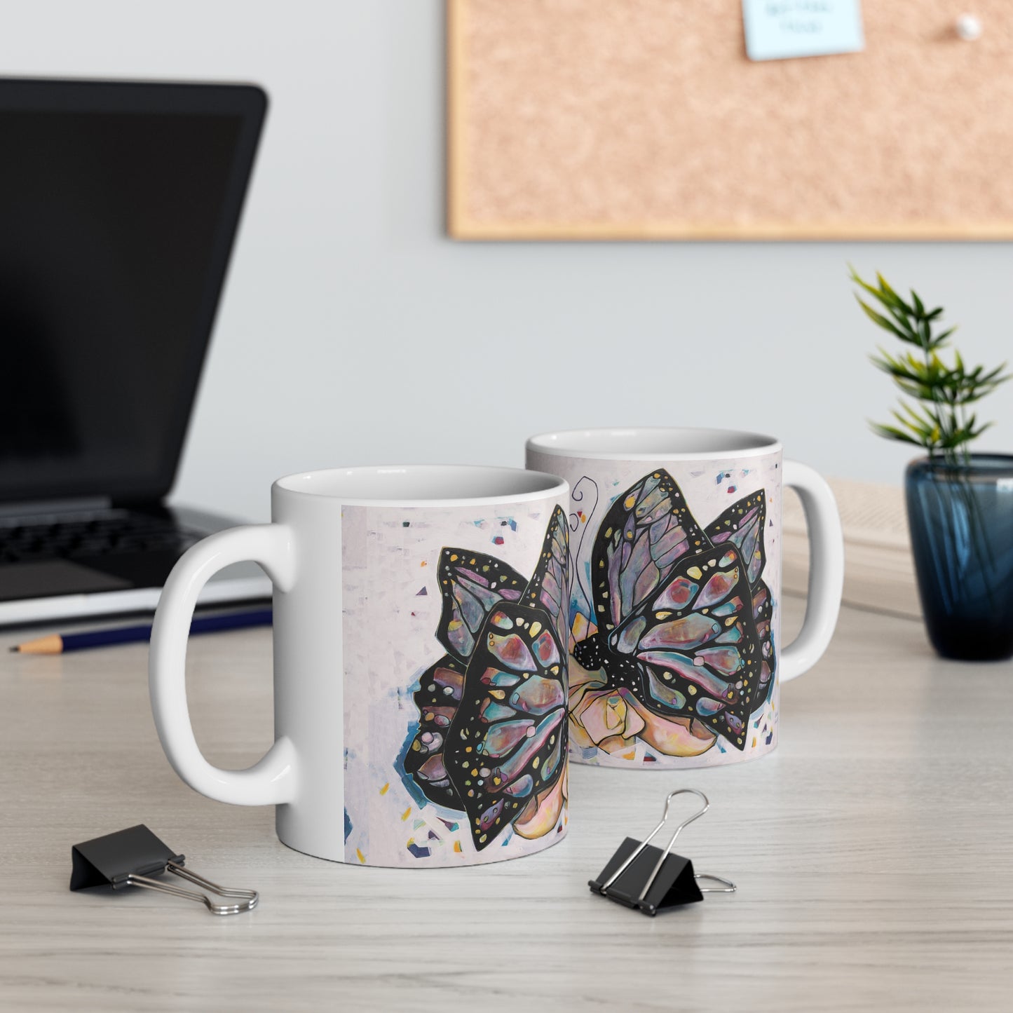 "Butterfly for Brook" Ceramic Mug by Zabrina Fine Art