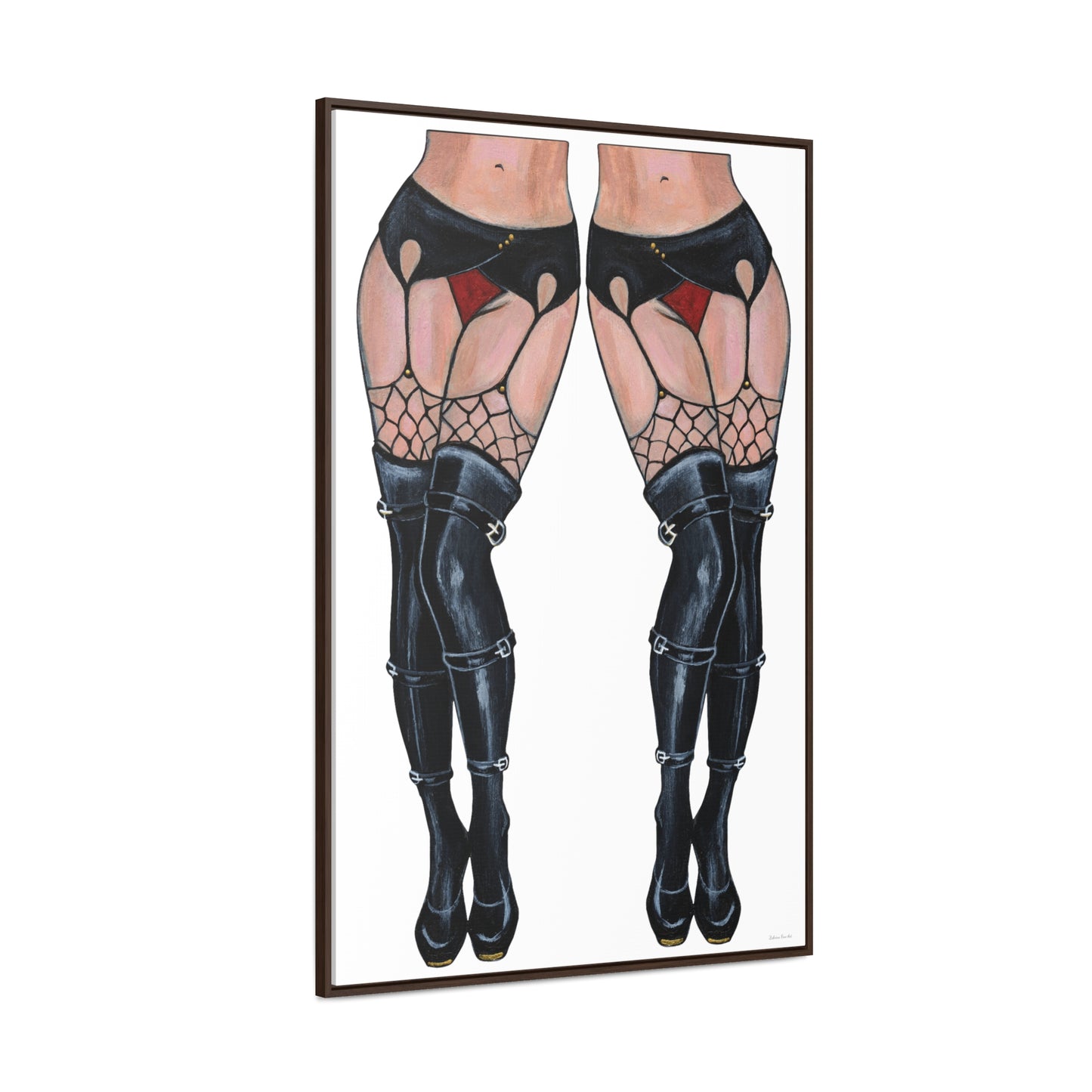 "Legs And Legs" Framed Canvas Fine Art Reproduction by Zabrina Fine Art