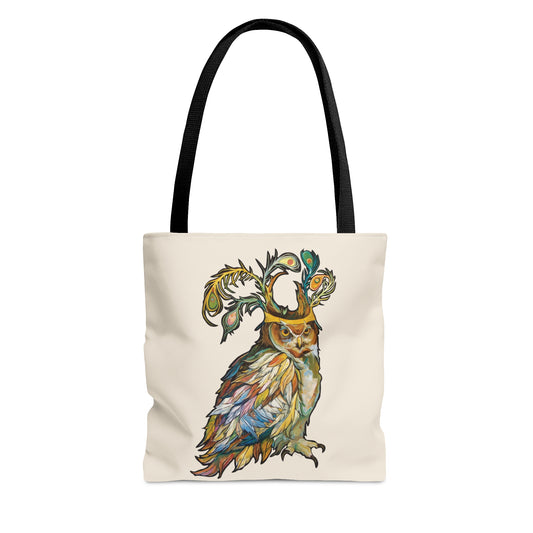 "Two Owls" Tote Bag by Zabrina Fine Art