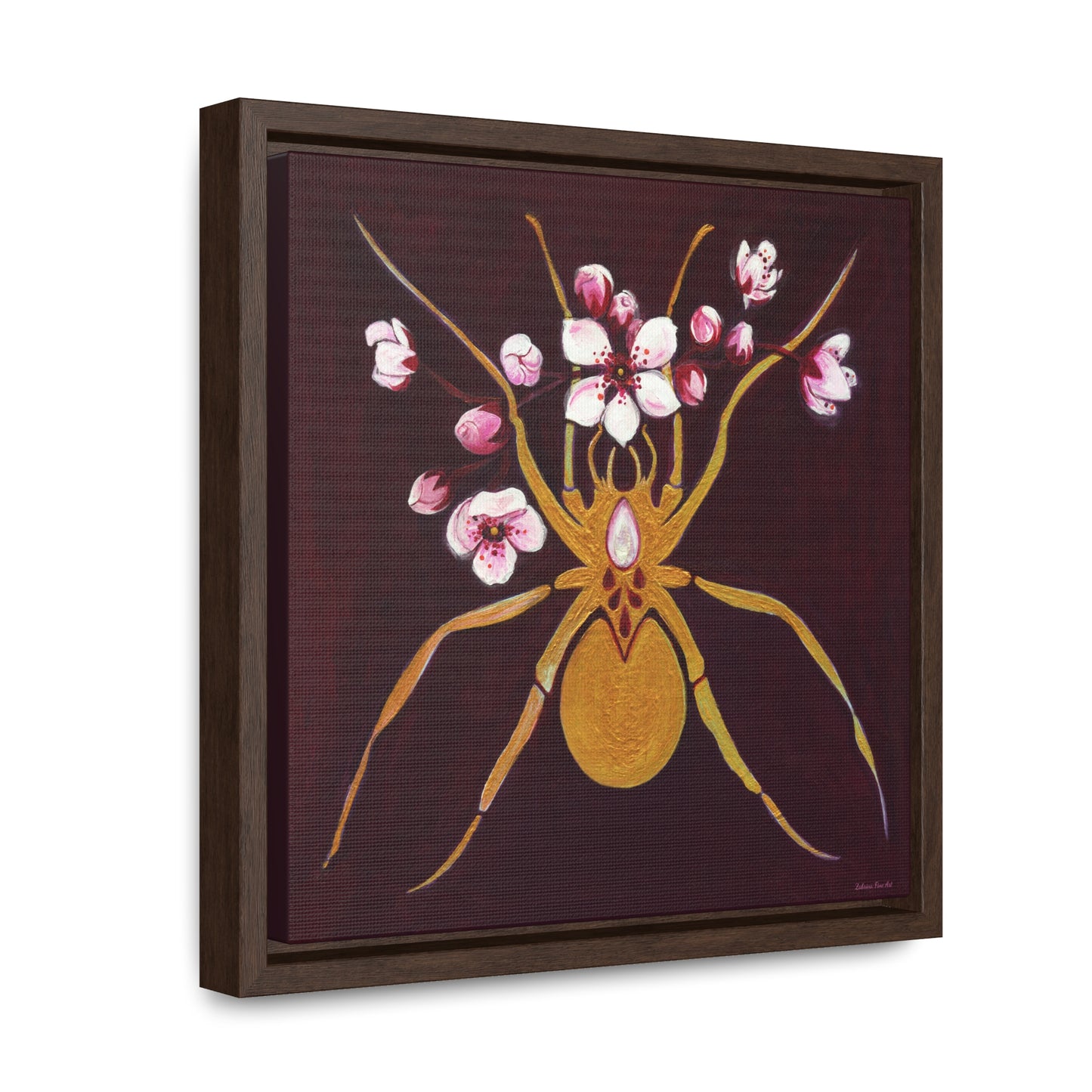 "Gold Spider" Framed Canvas Fine Art Reproduction by Zabrina Fine Art