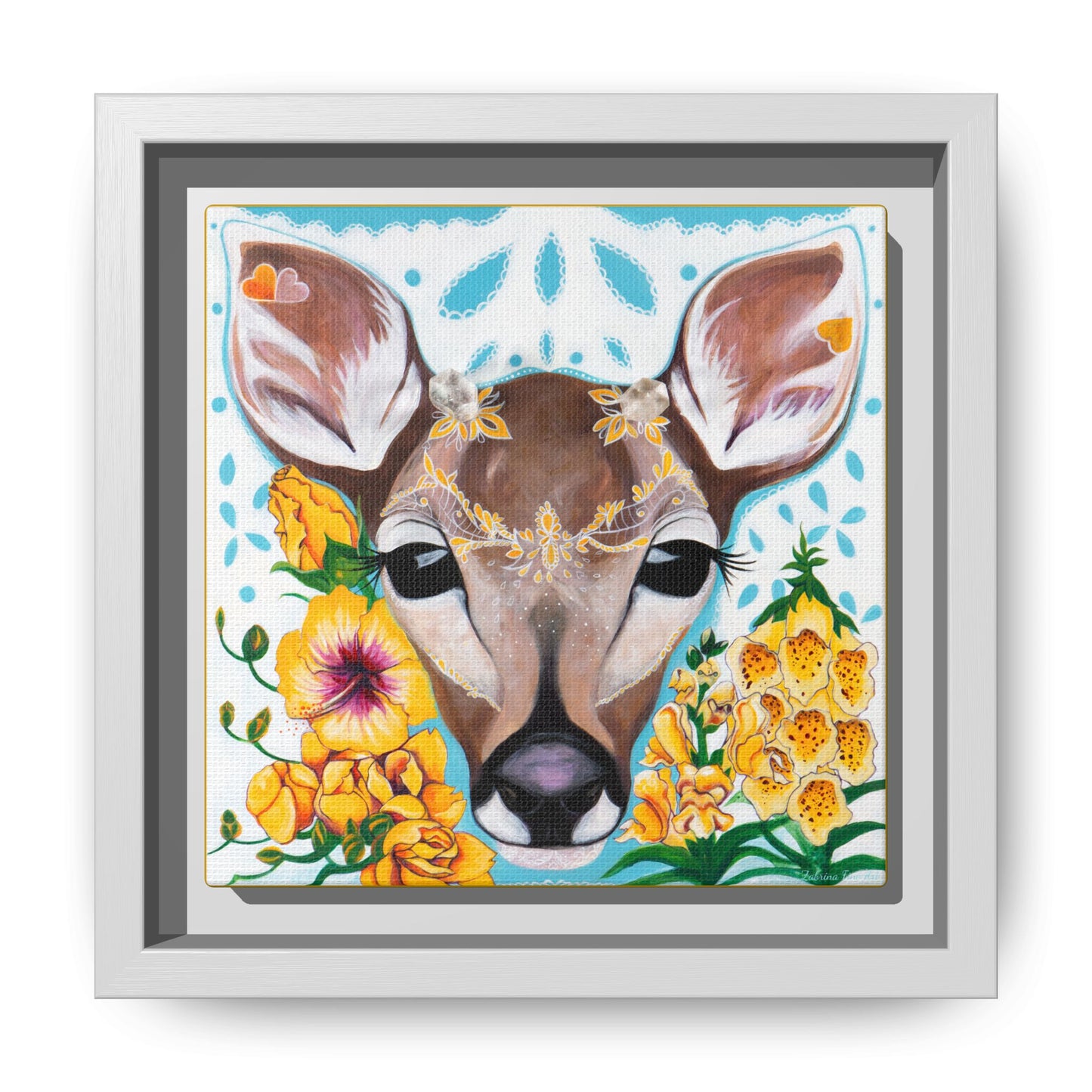 "Gentle Prince" Framed Canvas Fine Art Reproduction by Zabrina Fine Art