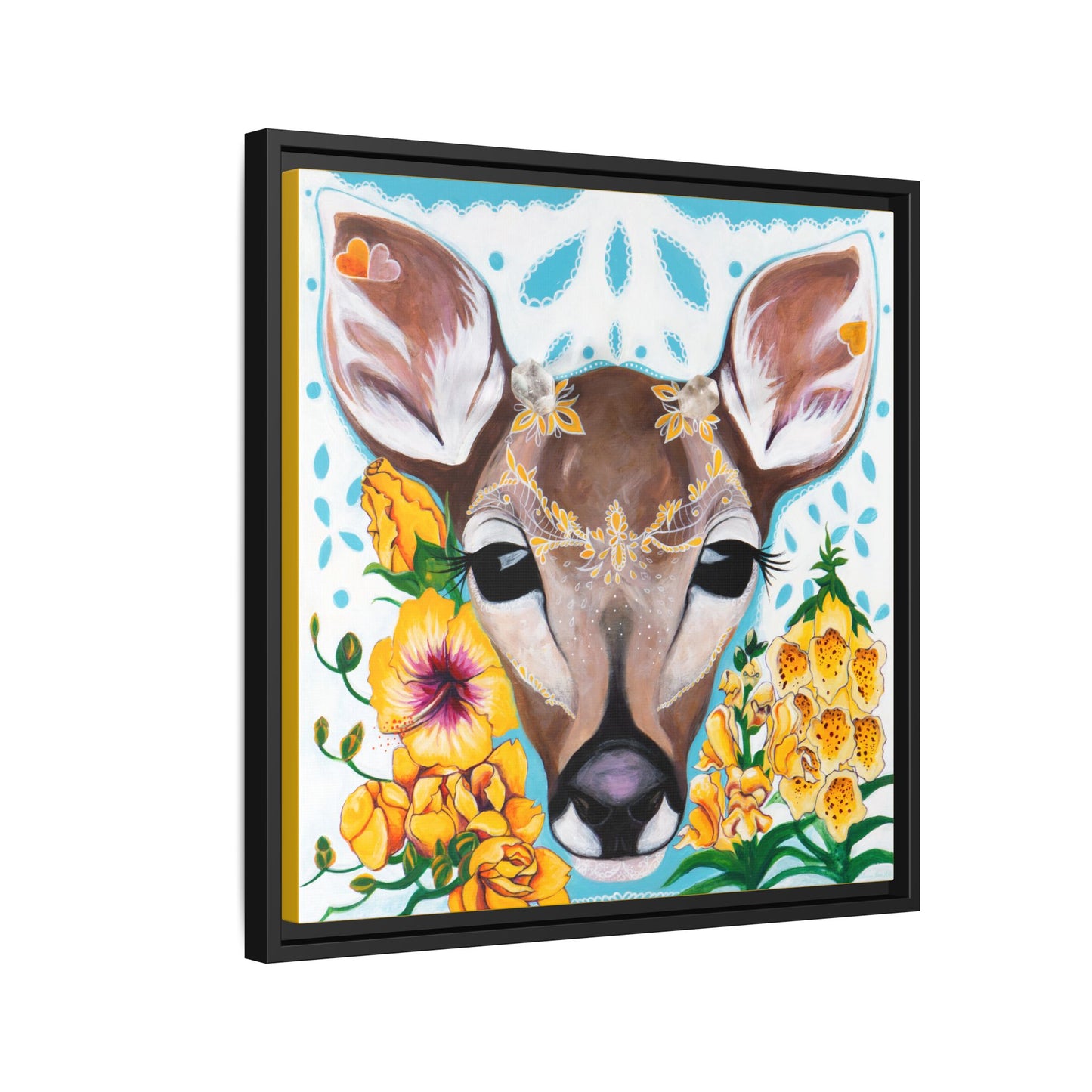 "Gentle Prince" Framed Canvas Fine Art Reproduction by Zabrina Fine Art