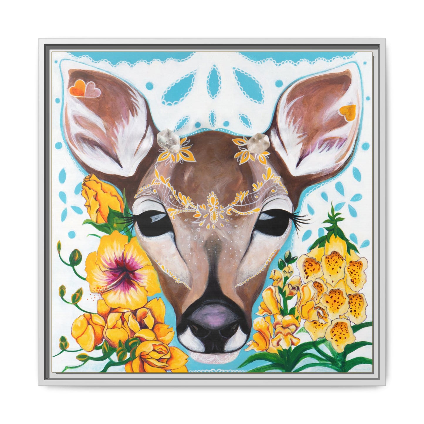 "Gentle Prince" Framed Canvas Fine Art Reproduction by Zabrina Fine Art