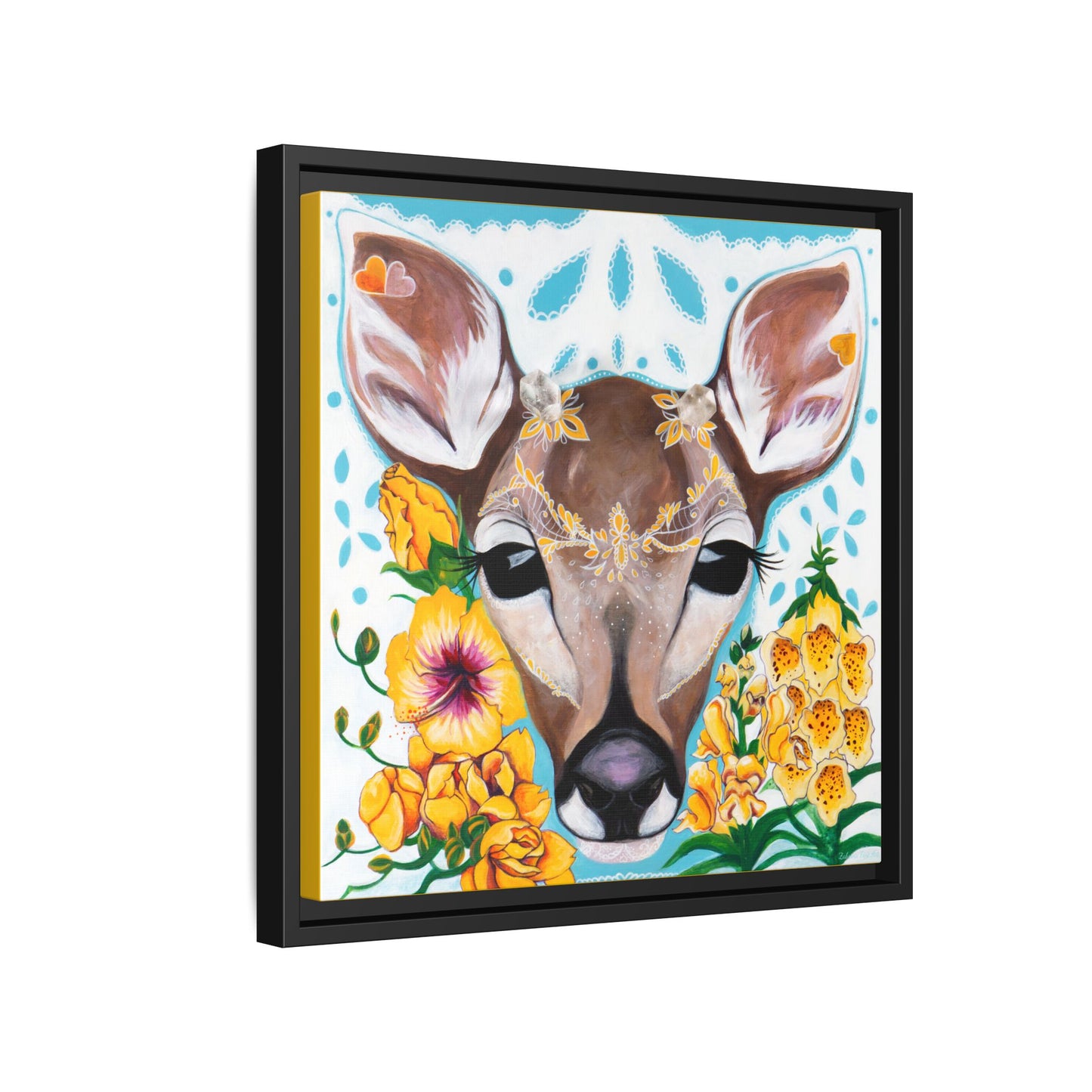 "Gentle Prince" Framed Canvas Fine Art Reproduction by Zabrina Fine Art