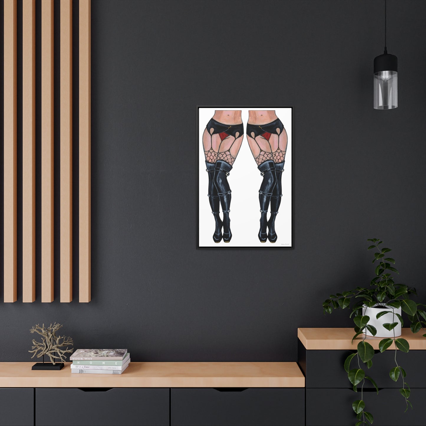 "Legs And Legs" Framed Canvas Fine Art Reproduction by Zabrina Fine Art