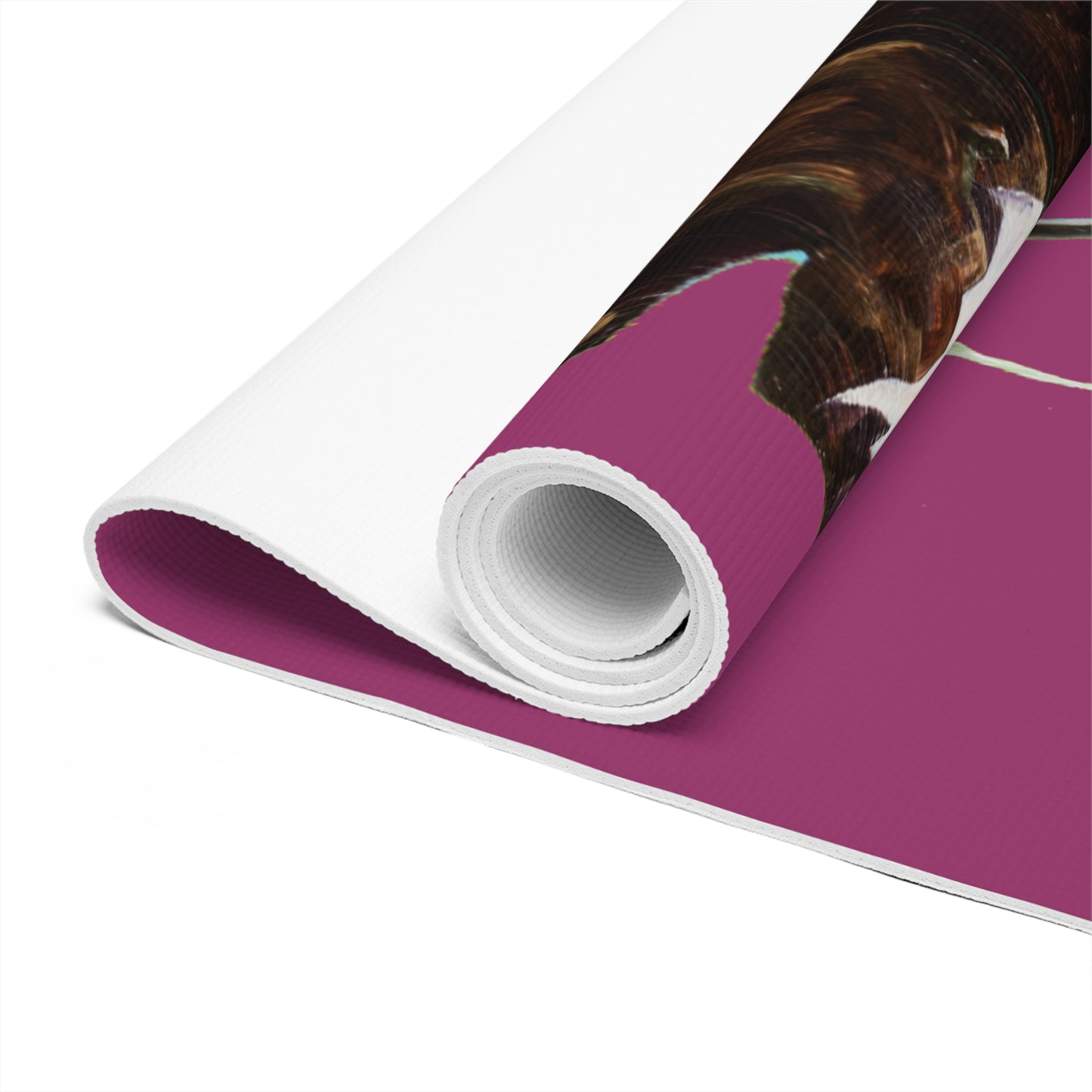 "Feather Mulberry" Yoga Mat by Zabrina Fine Art