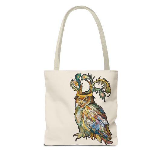 "Two Owls" Tote Bag by Zabrina Fine Art