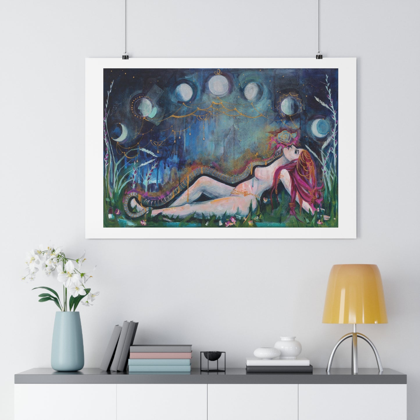 "Moon Bather" Giclée Art Print by Zabrina Fine Art