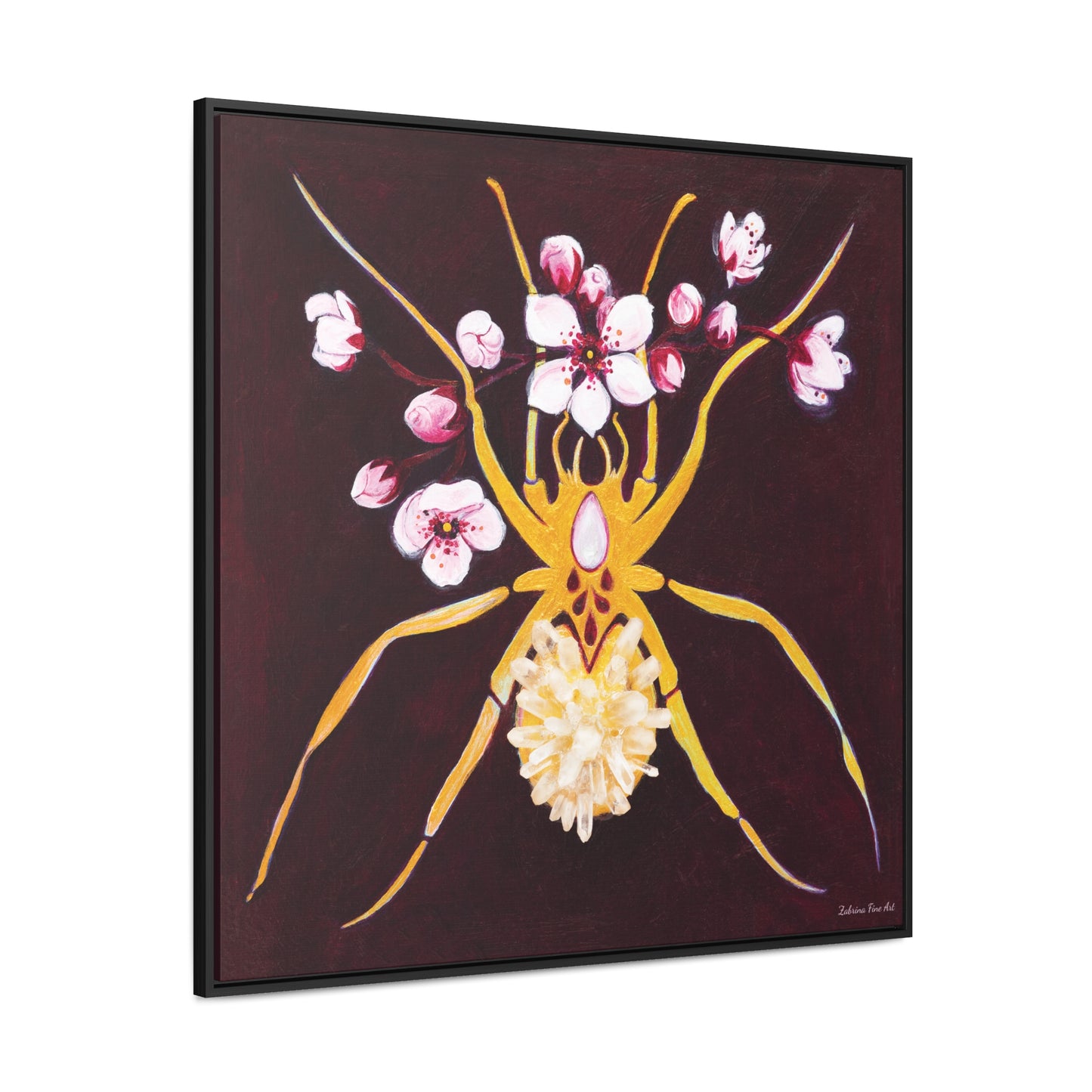 "Crystal Spider" Framed Canvas Fine Art Reproduction by Zabrina Fine Art