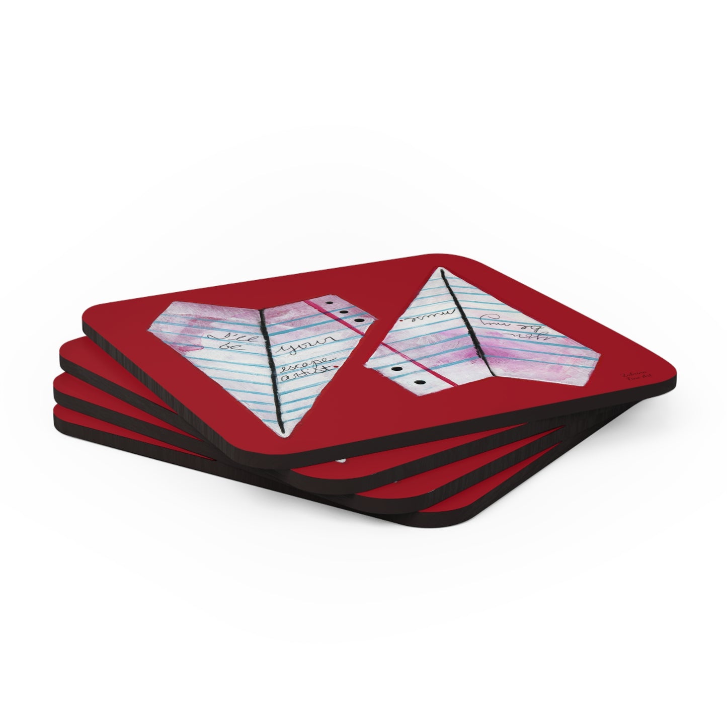 "Paper Planes" Coaster Set by Zabrina Fine Art