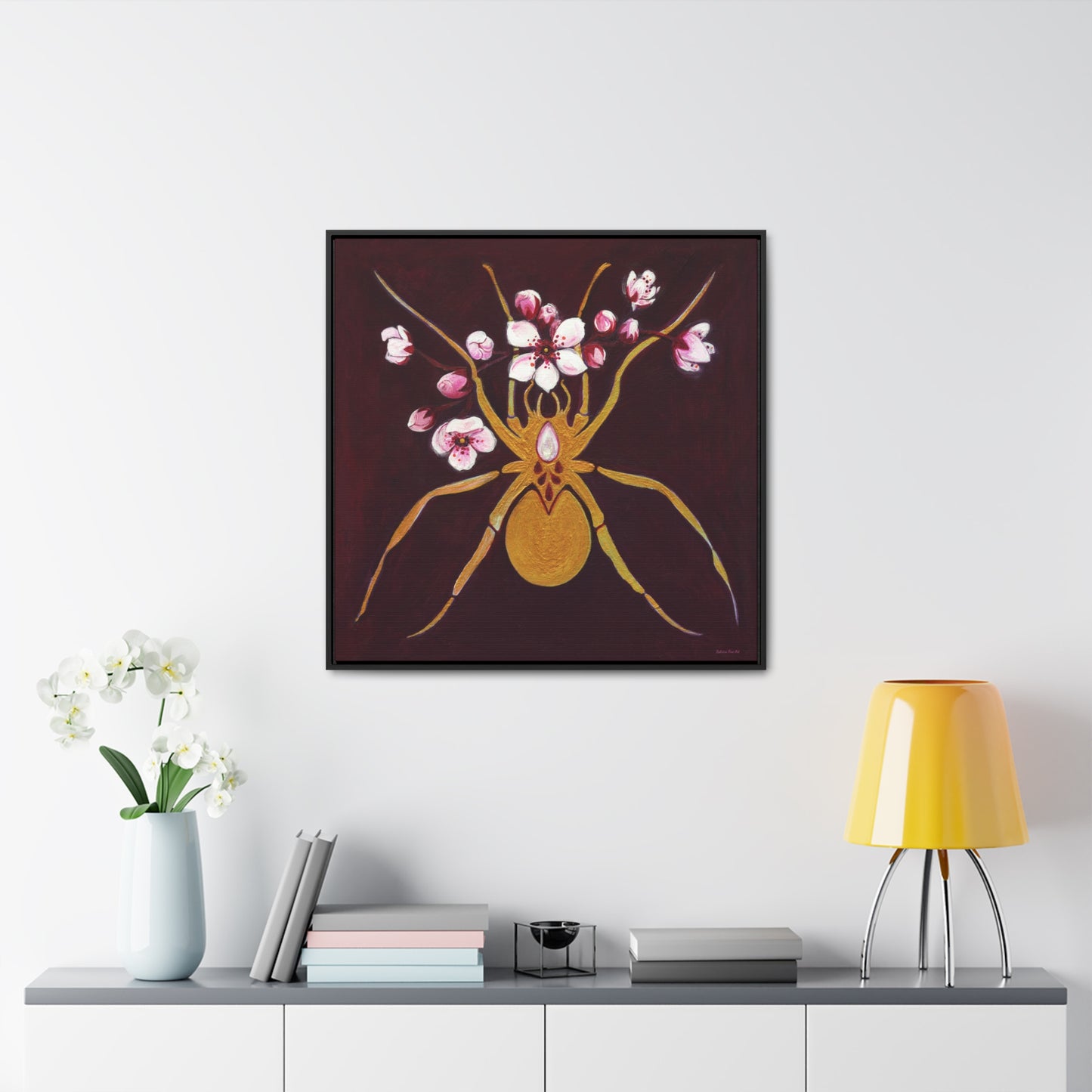 "Gold Spider" Framed Canvas Fine Art Reproduction by Zabrina Fine Art