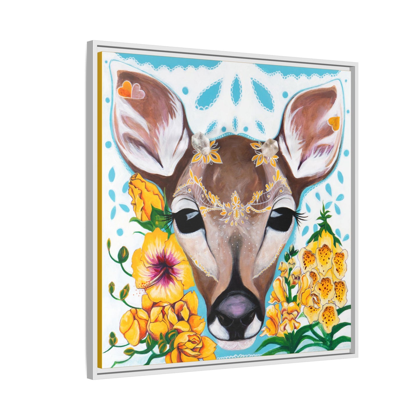 "Gentle Prince" Framed Canvas Fine Art Reproduction by Zabrina Fine Art