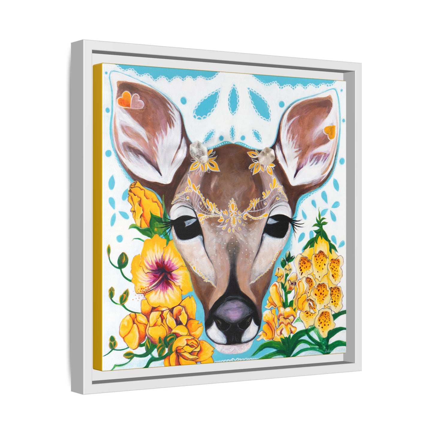 "Gentle Prince" Framed Canvas Fine Art Reproduction by Zabrina Fine Art