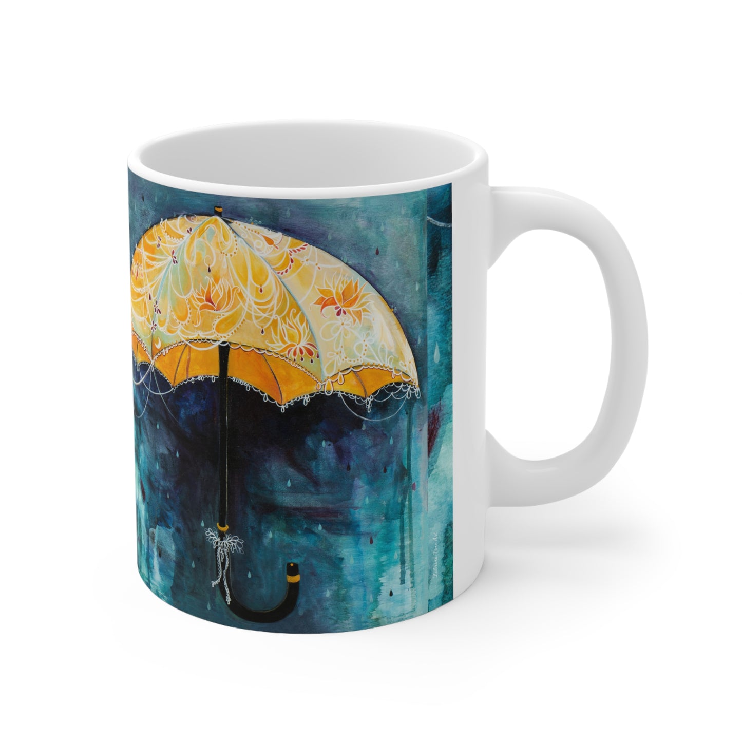 "Rain Glow" Ceramic Mug by Zabrina Fine Art