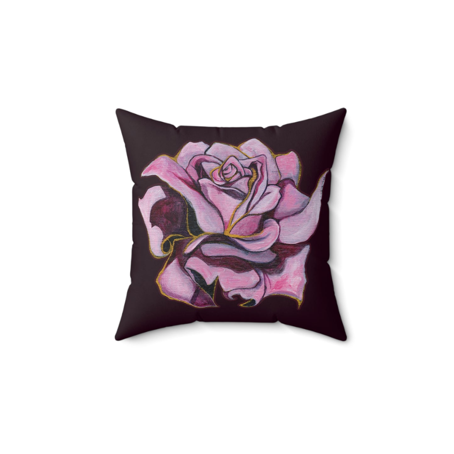 "Roses and Raindrops" Throw Pillow by Zabrina Fine Art