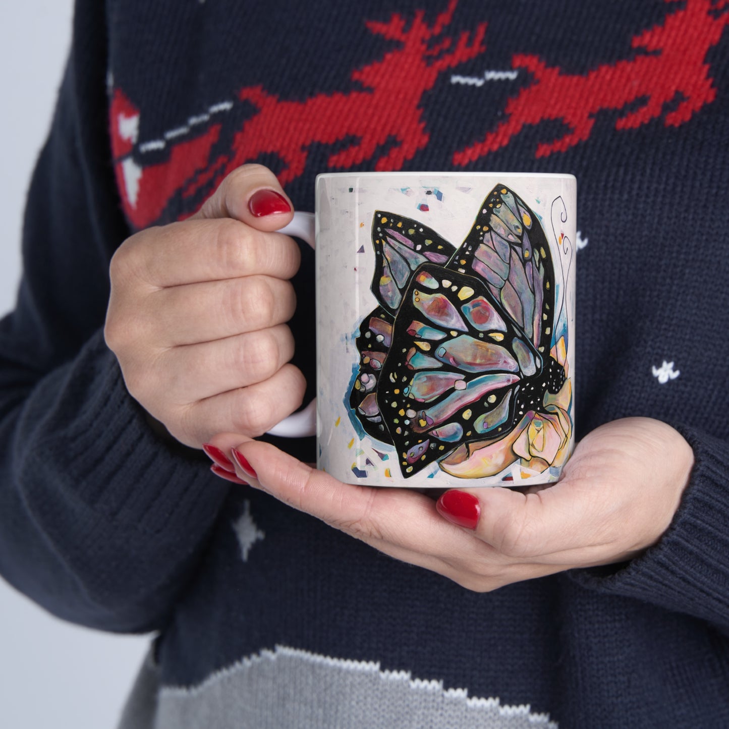 "Butterfly for Brook" Ceramic Mug by Zabrina Fine Art