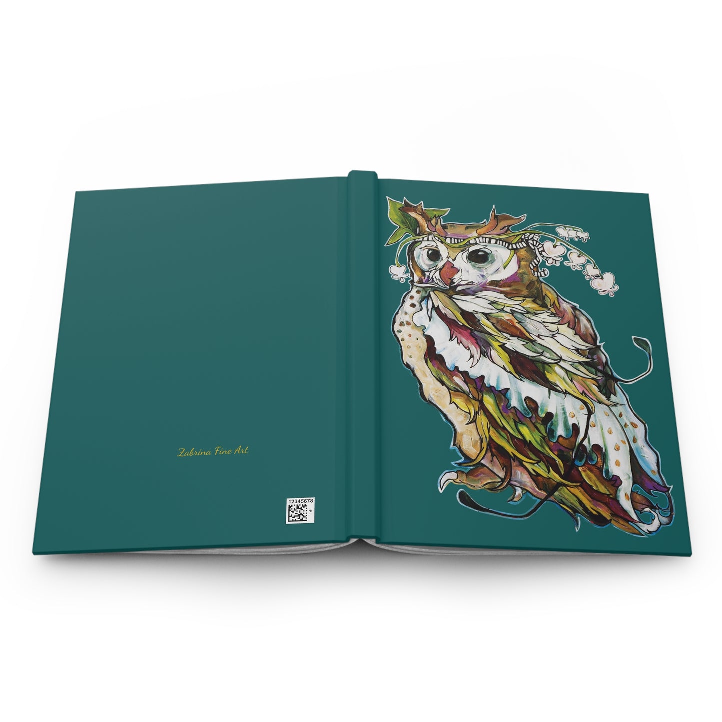 "Fairy Owl" Hardcover Journal by Zabrina Fine Art