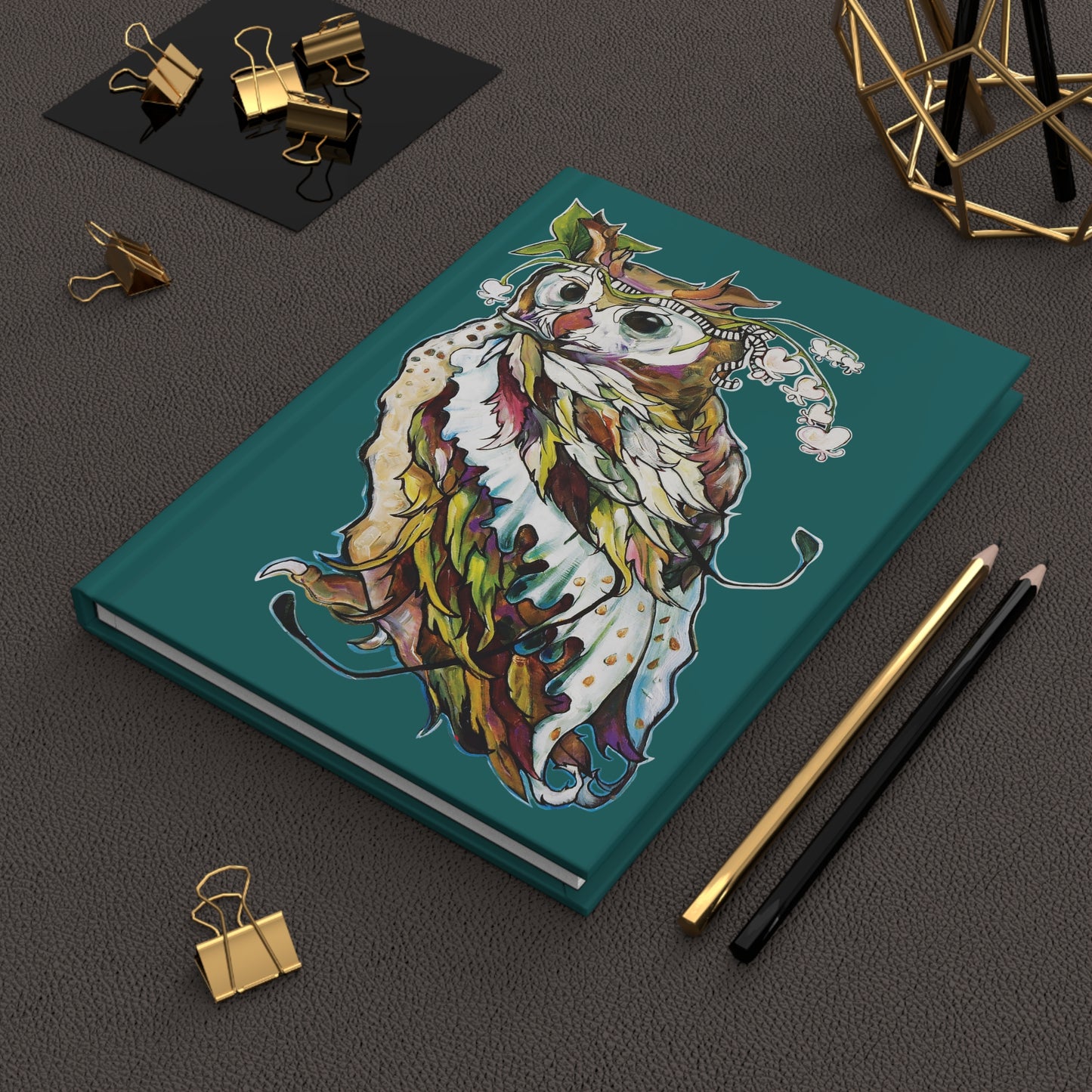 "Fairy Owl" Hardcover Journal by Zabrina Fine Art
