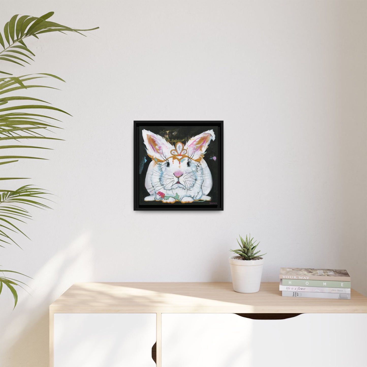 "Princess Fluffy Butter" Framed Canvas Fine Art Reproduction by Zabrina Fine Art