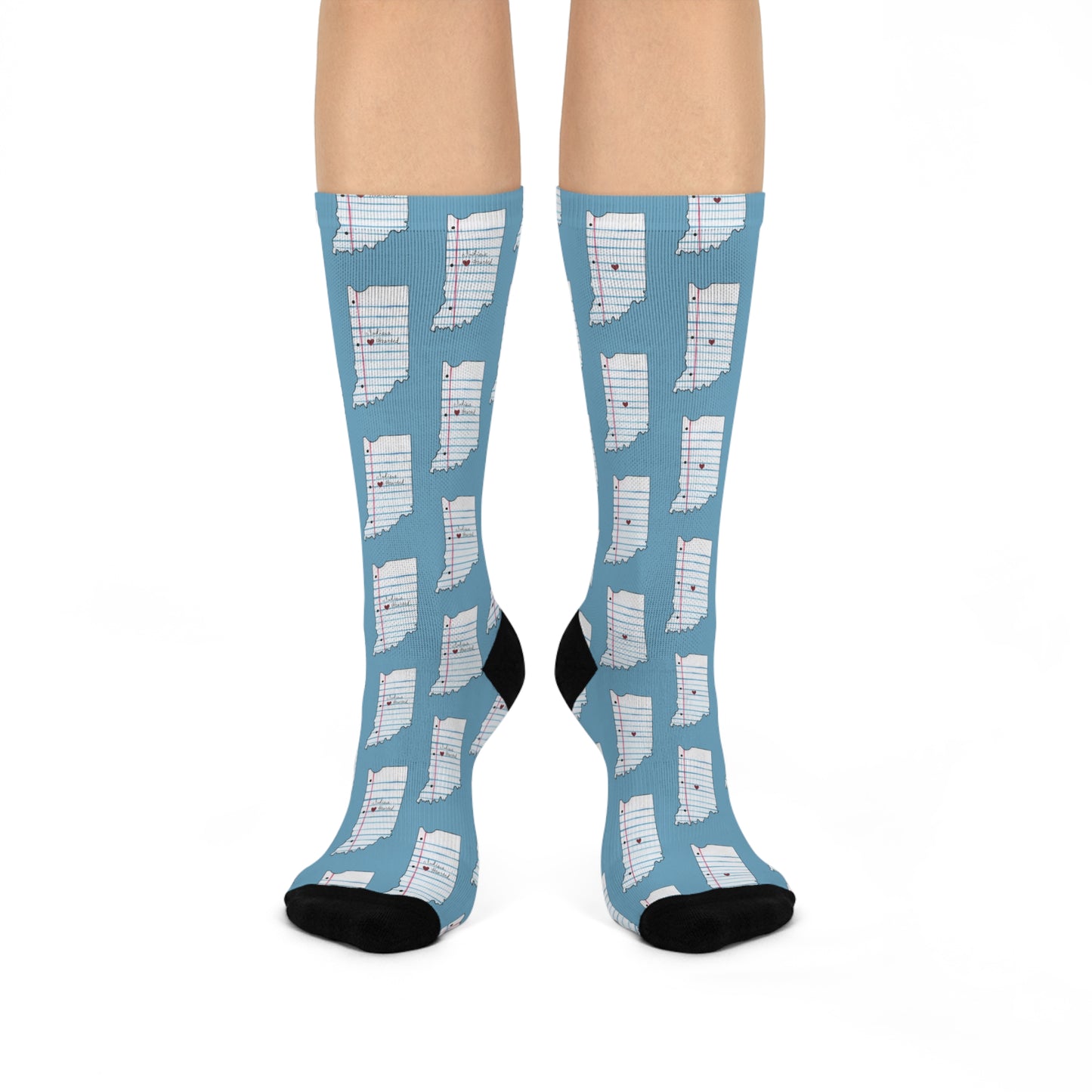 "Indiana Love Letter" Cute Socks by Zabrina Fine Art