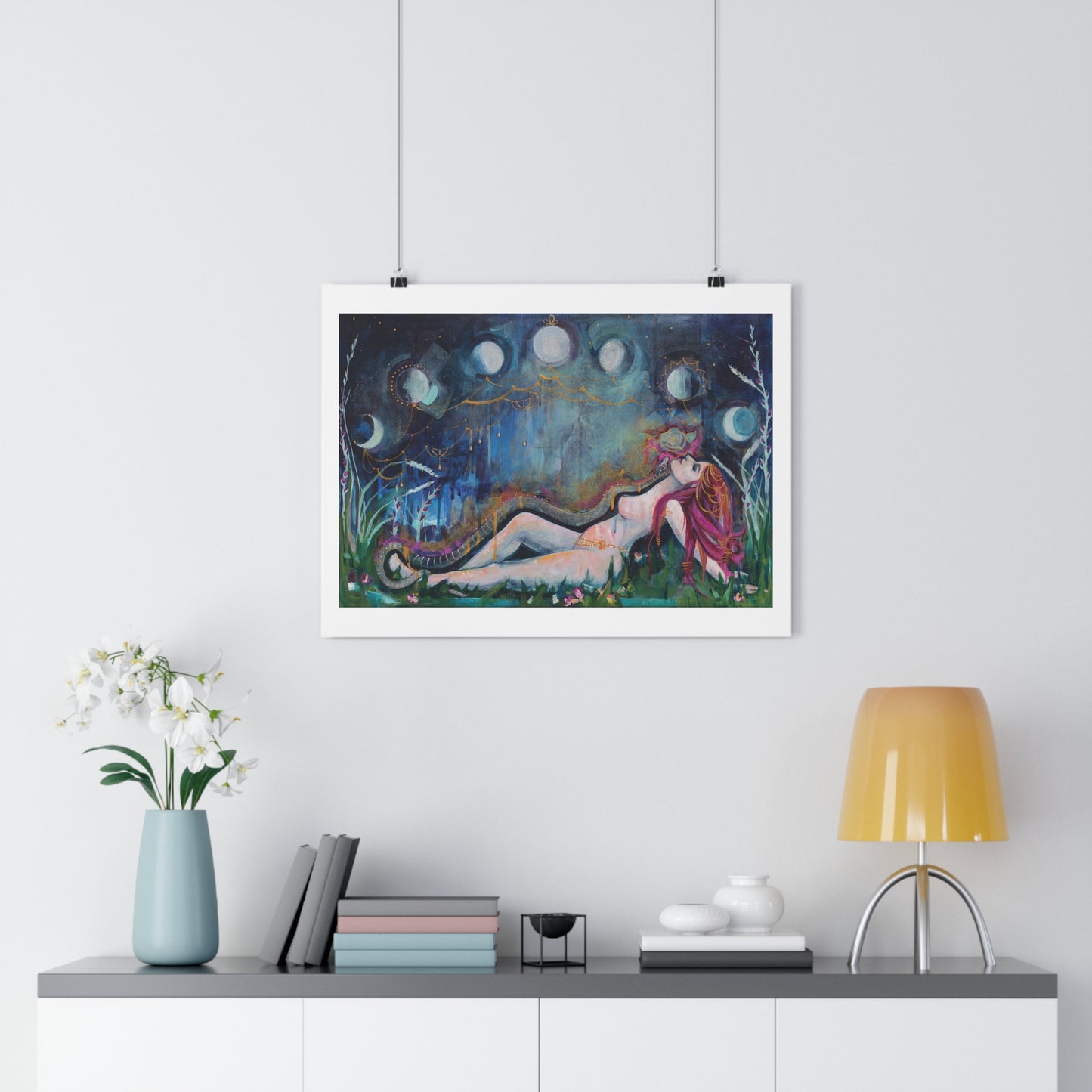 "Moon Bather" Giclée Art Print by Zabrina Fine Art