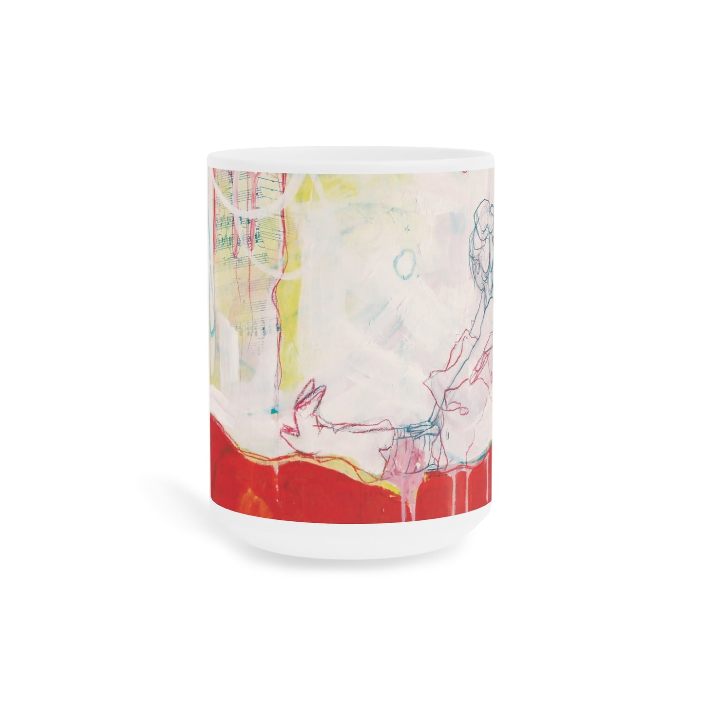 "Moon River Day Dream" Ceramic Coffee Cup White by Zabrina Fine Art