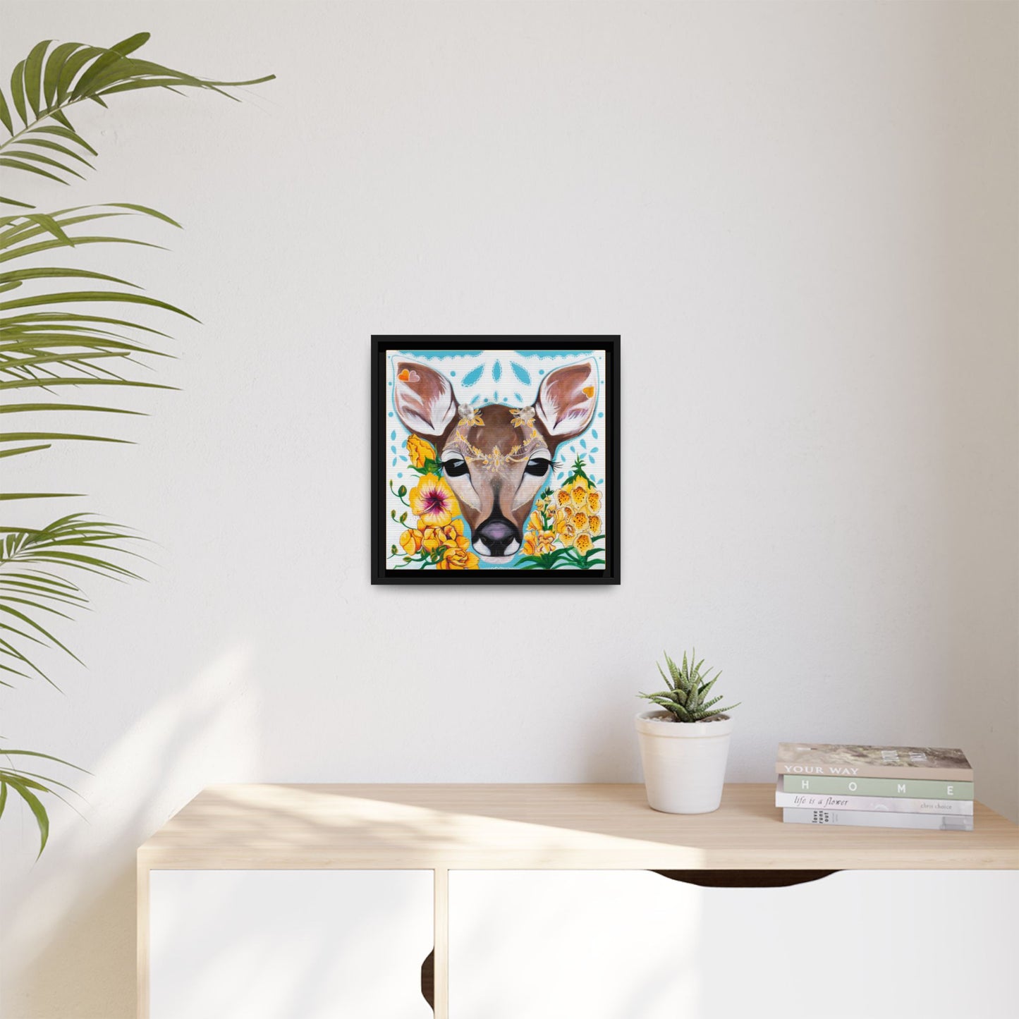 "Gentle Prince" Framed Canvas Fine Art Reproduction by Zabrina Fine Art