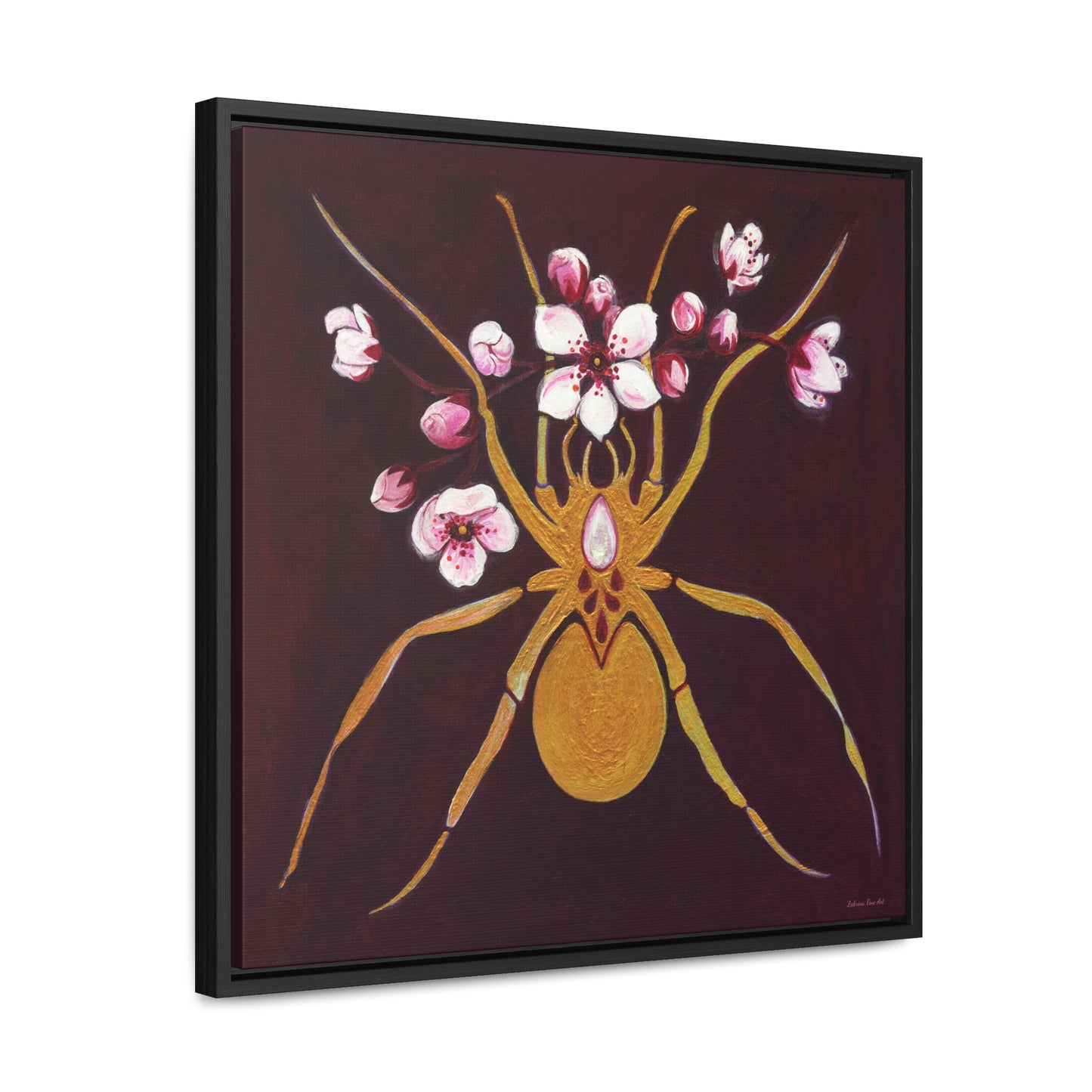 "Gold Spider" Framed Canvas Fine Art Reproduction by Zabrina Fine Art