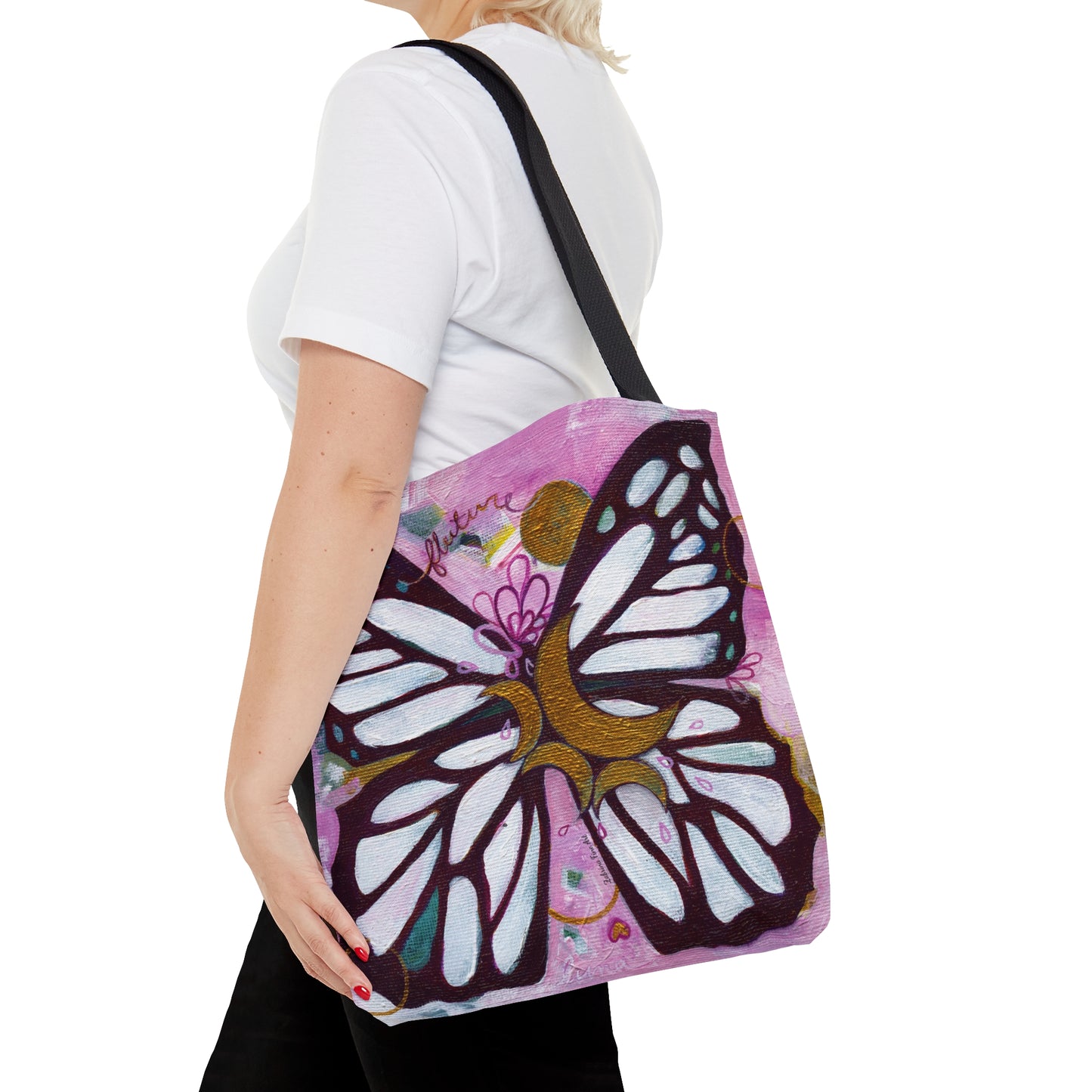 "Two Butterflies" Tote Bag by Zabrina Fine Art