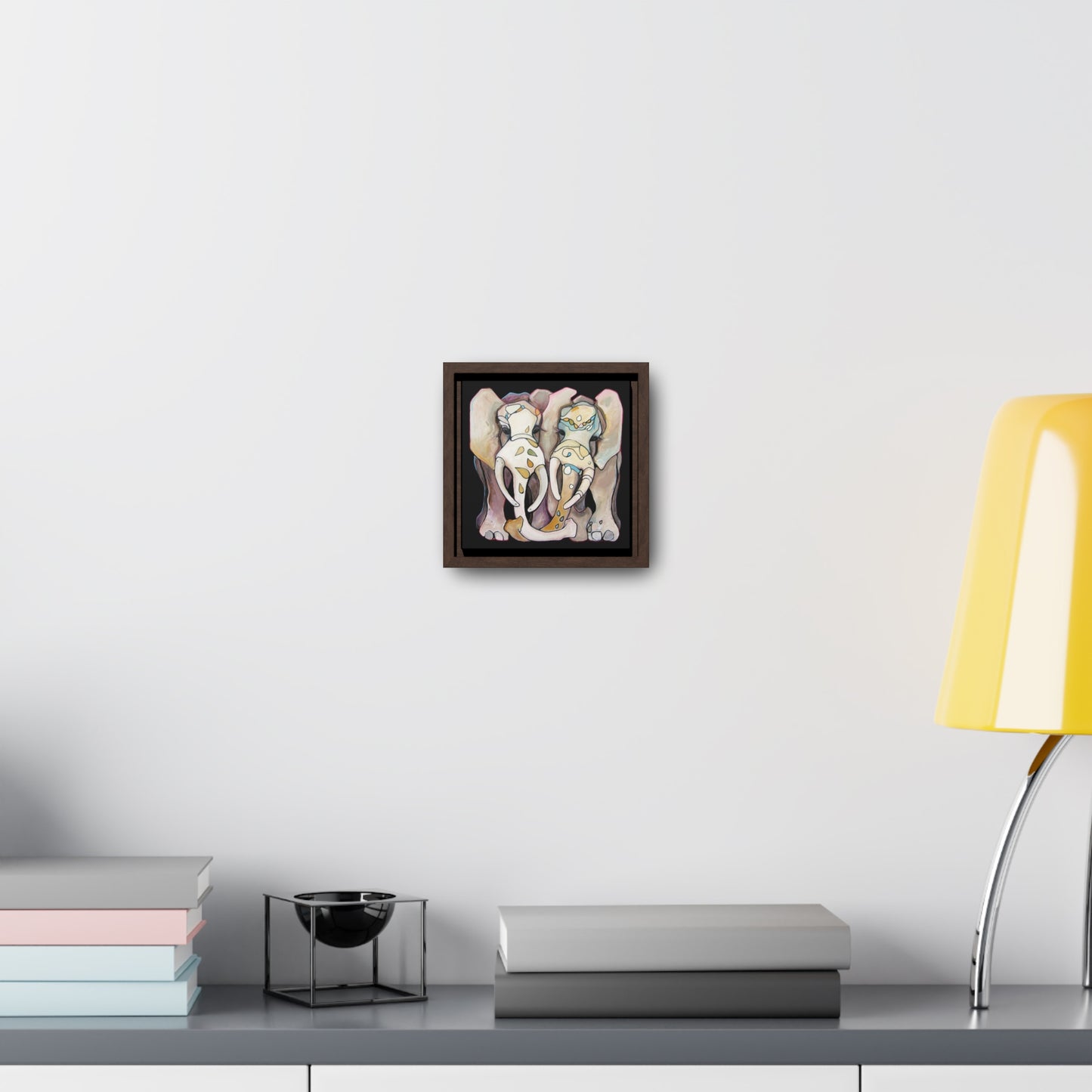 "Sweet Pair" Framed Canvas Fine Art Reproduction by Zabrina Fine Art