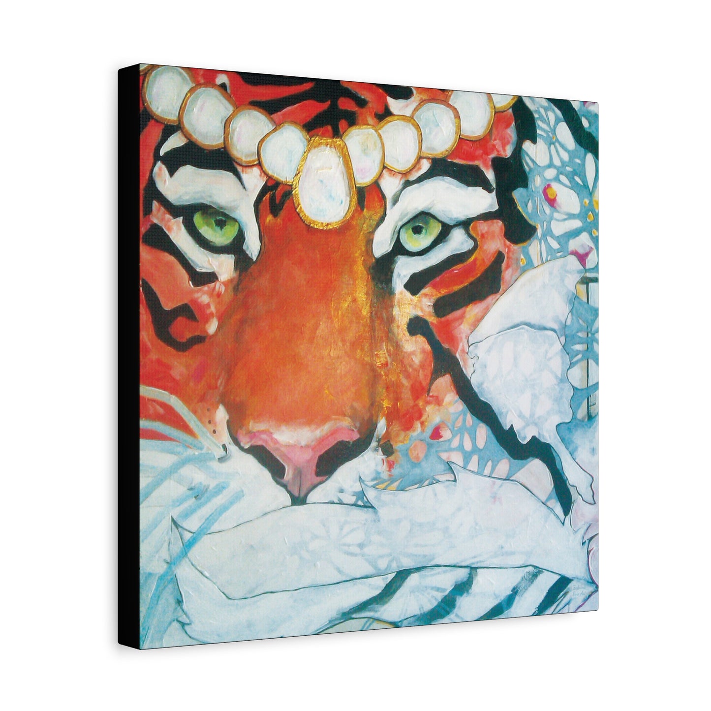 "Tigress" Unframed Canvas Black Edge Reproduction by Zabrina Fine Art