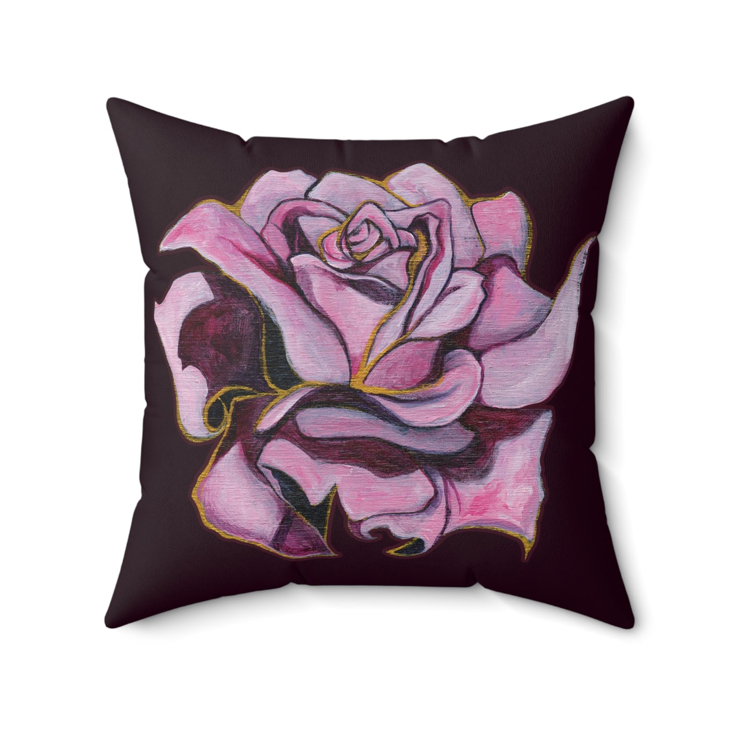 "Roses and Raindrops" Throw Pillow by Zabrina Fine Art