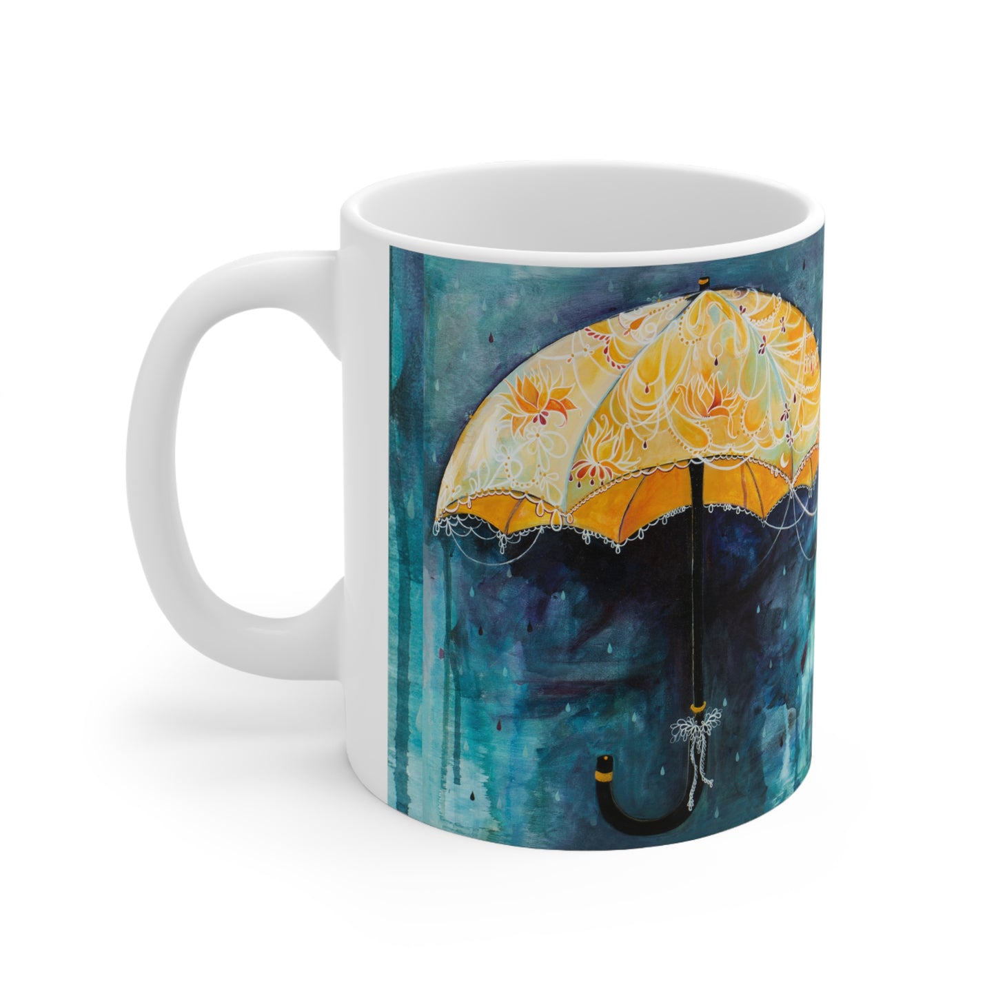 "Rain Glow" Ceramic Mug by Zabrina Fine Art