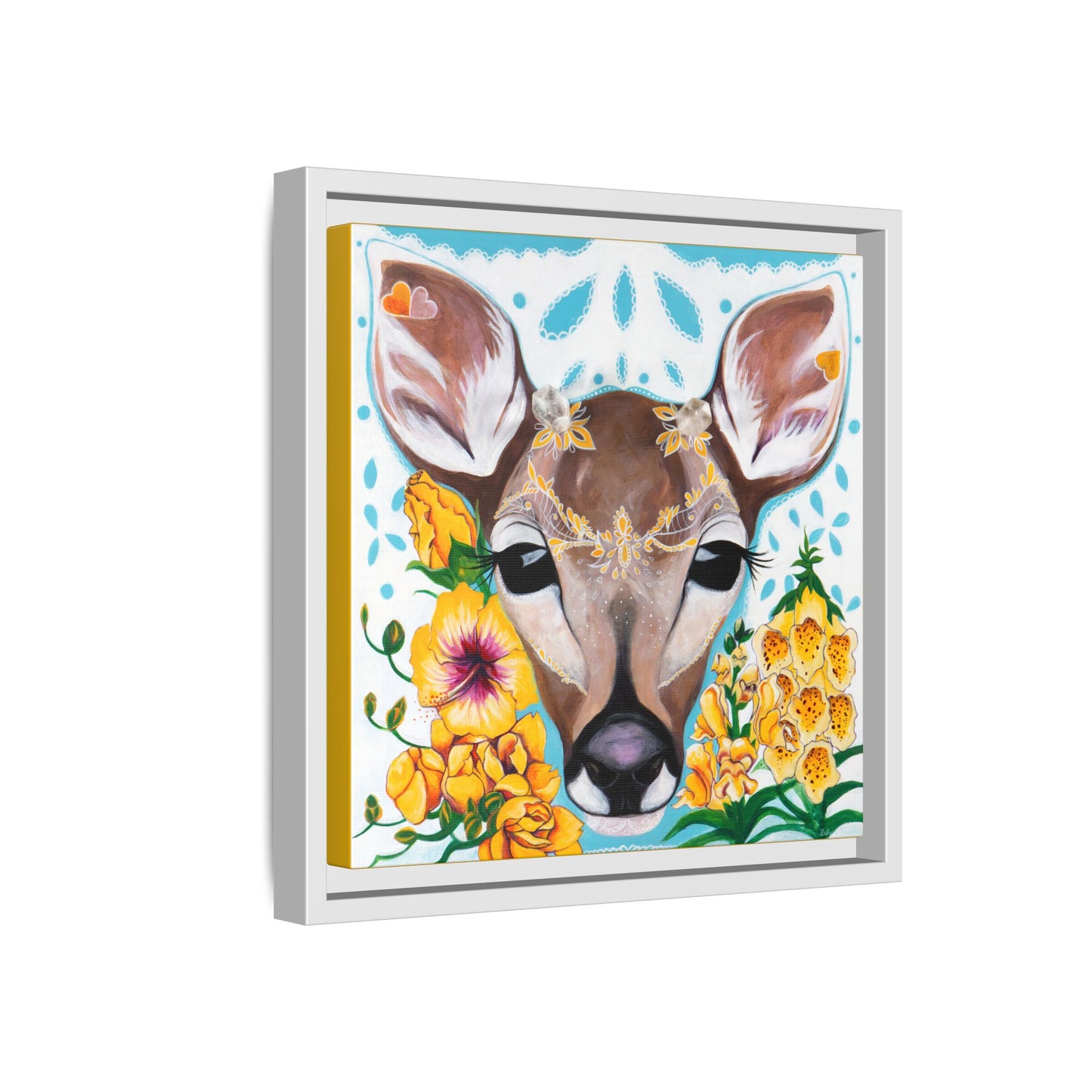 "Gentle Prince" Framed Canvas Fine Art Reproduction by Zabrina Fine Art
