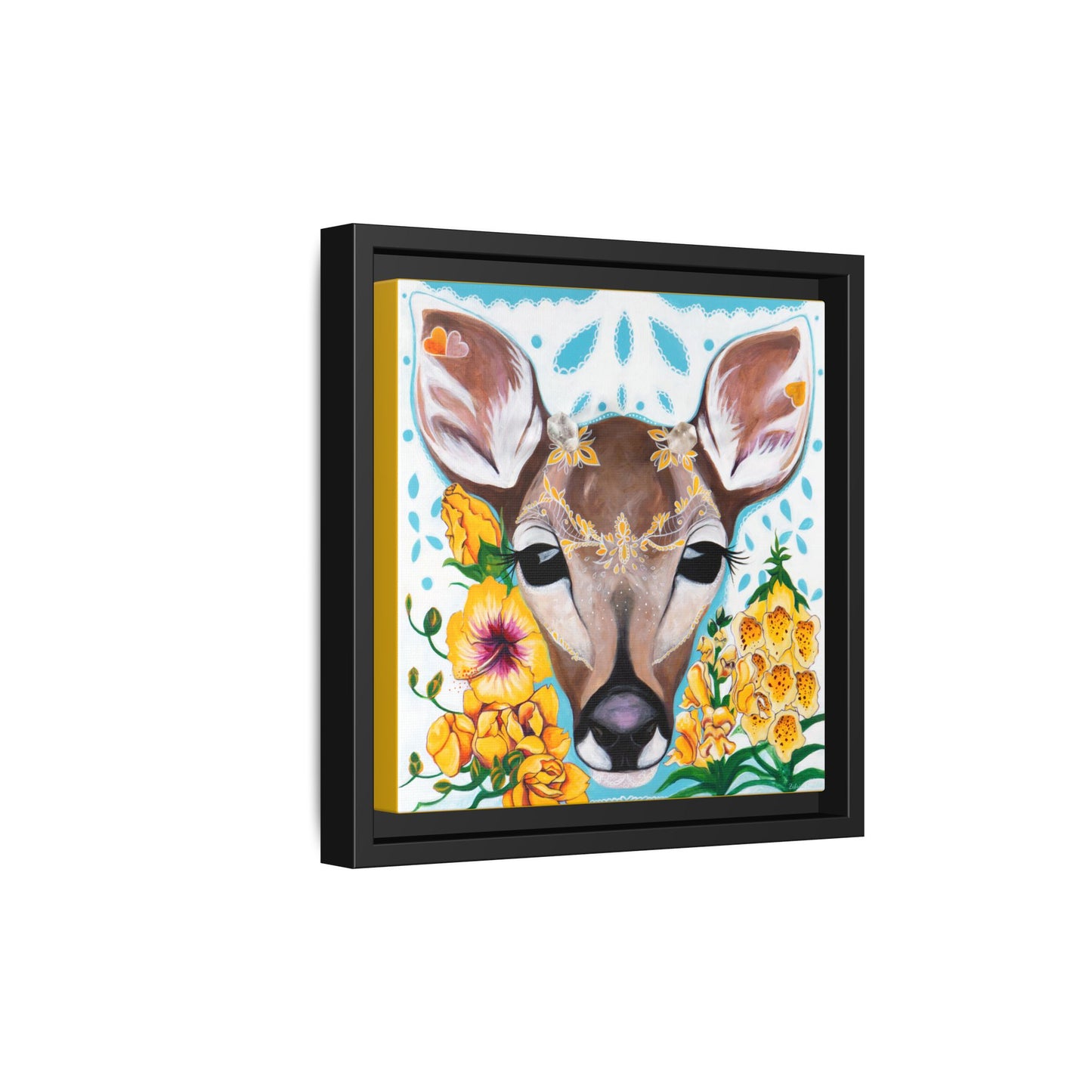 "Gentle Prince" Framed Canvas Fine Art Reproduction by Zabrina Fine Art