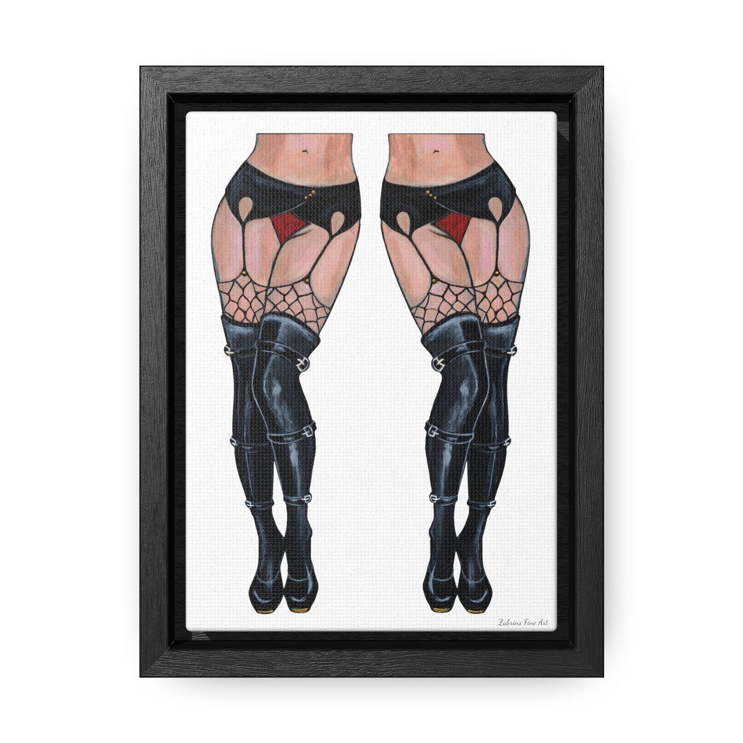 "Legs And Legs" Framed Canvas Fine Art Reproduction by Zabrina Fine Art