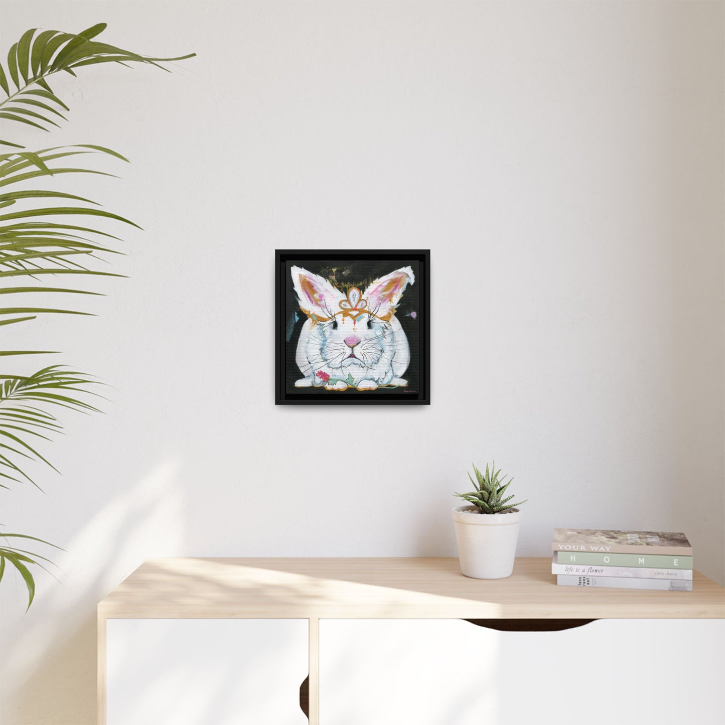 "Princess Fluffy Butter" Framed Canvas Fine Art Reproduction by Zabrina Fine Art