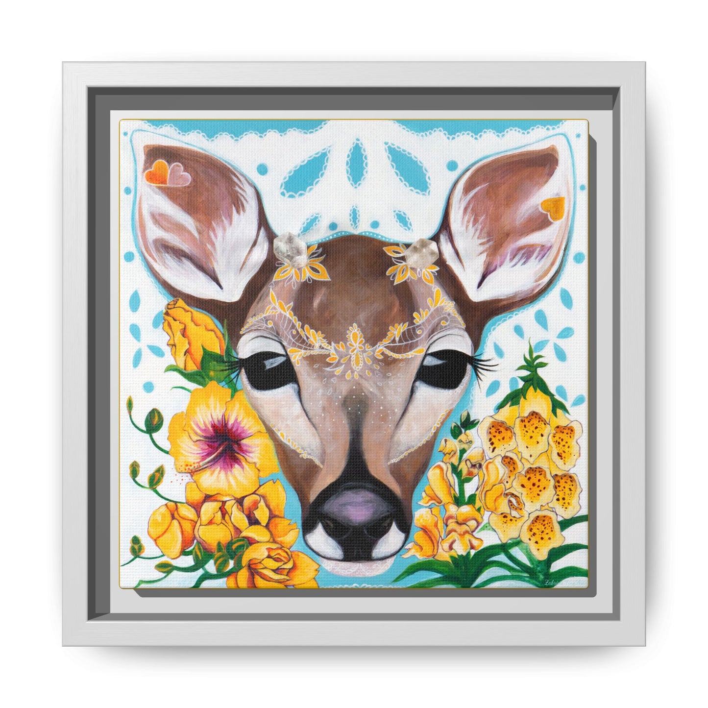 "Gentle Prince" Framed Canvas Fine Art Reproduction by Zabrina Fine Art